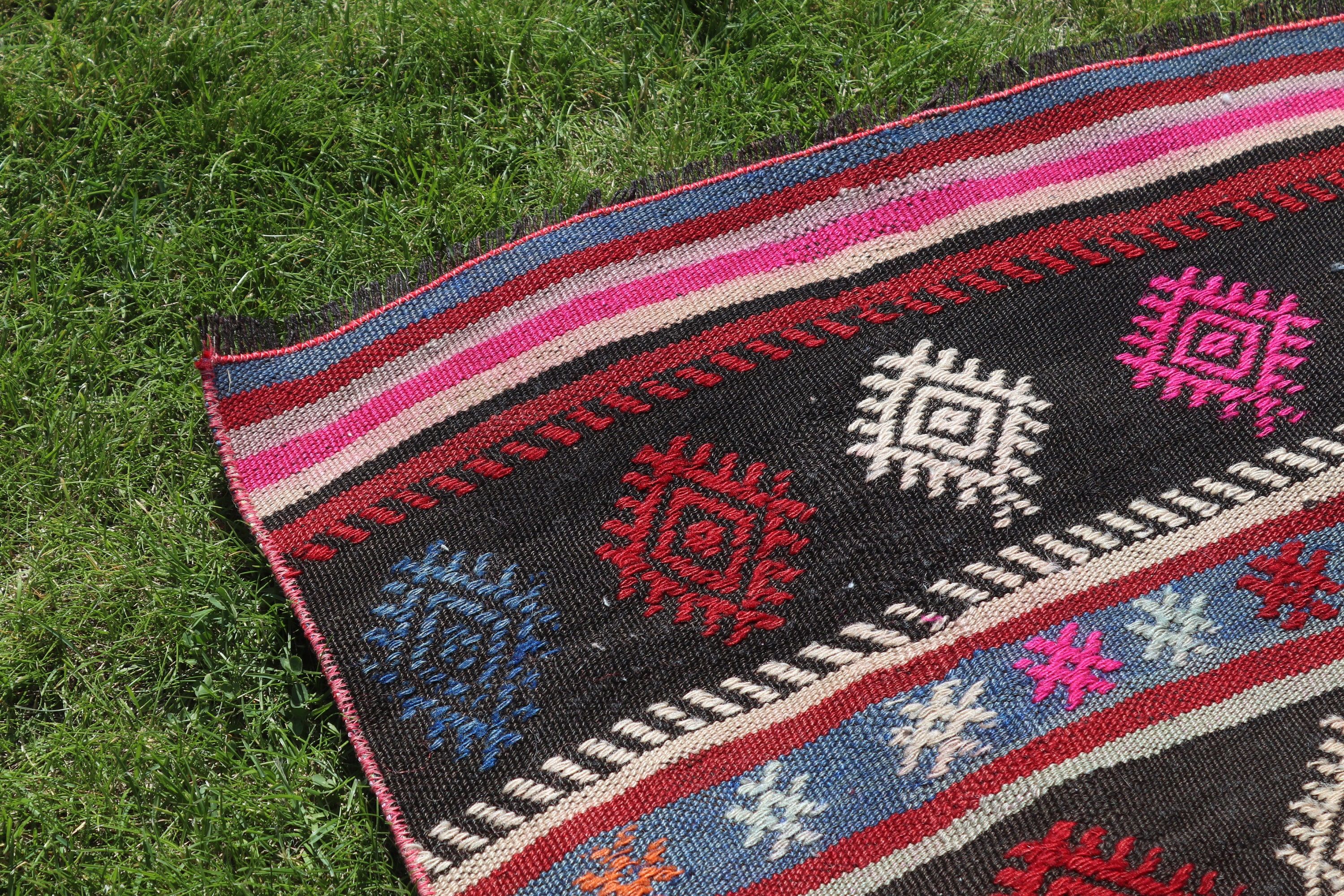 Hallway Rugs, Kilim, Turkish Rugs, 2.1x9.3 ft Runner Rug, Pink Anatolian Rugs, Cool Rugs, Vintage Runner Rug, Vintage Rug, Statement Rugs