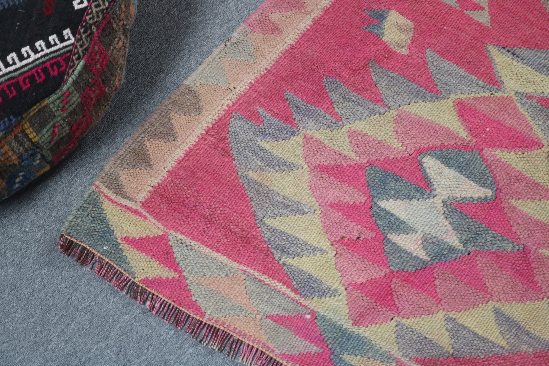 Vintage Runner Rugs, Pink Kitchen Rug, Bedroom Rug, 2.9x8.8 ft Runner Rugs, Vintage Rug, Cool Rugs, Turkish Rugs, Beni Ourain Runner Rugs