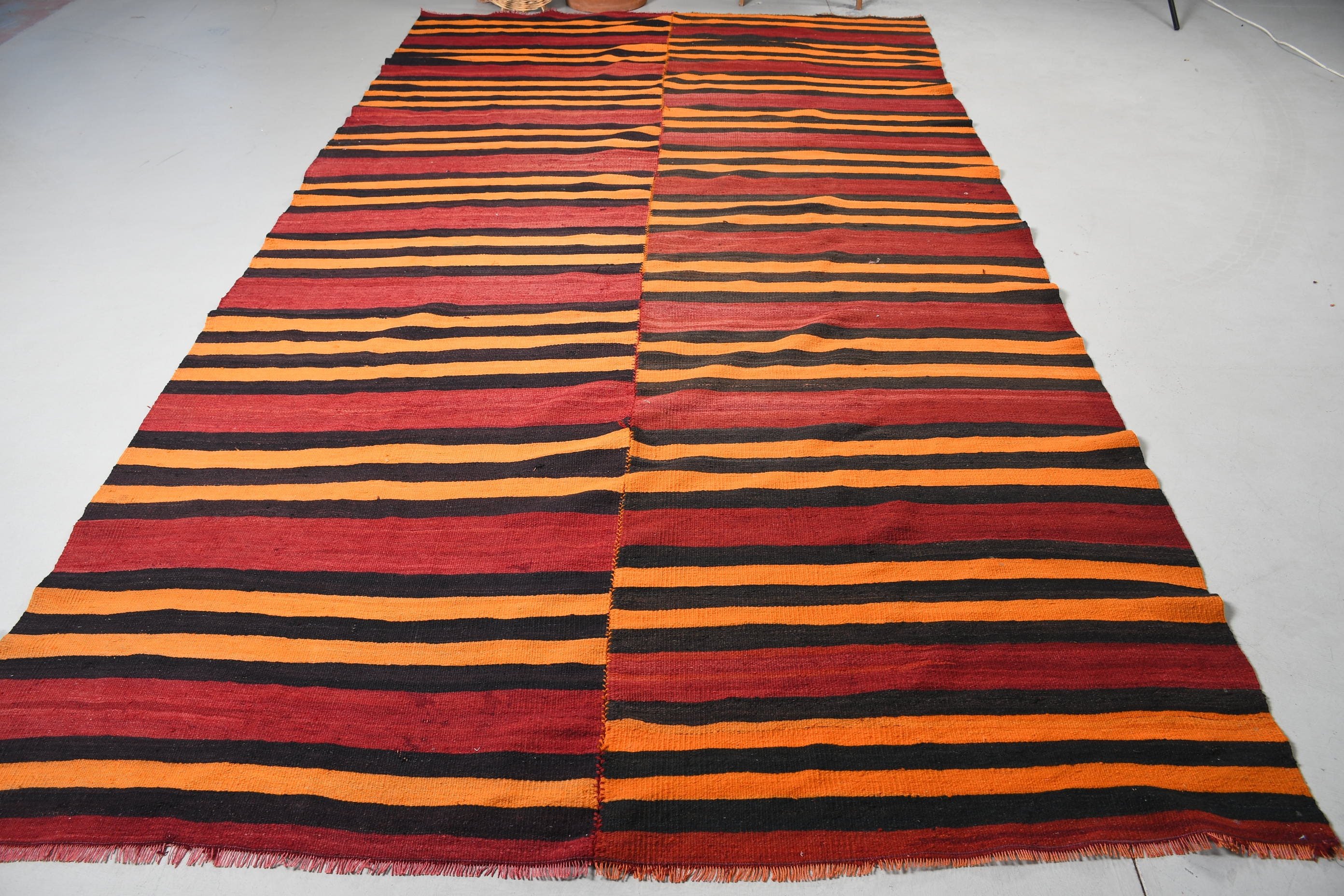 Kırmızı 6.8x12.3 ft Büyük Boy Halı, Oryantal Halı, Kilim, Salon Halısı, Türk Halısı, Salon Halıları, Vintage Halılar, Sanat Halısı