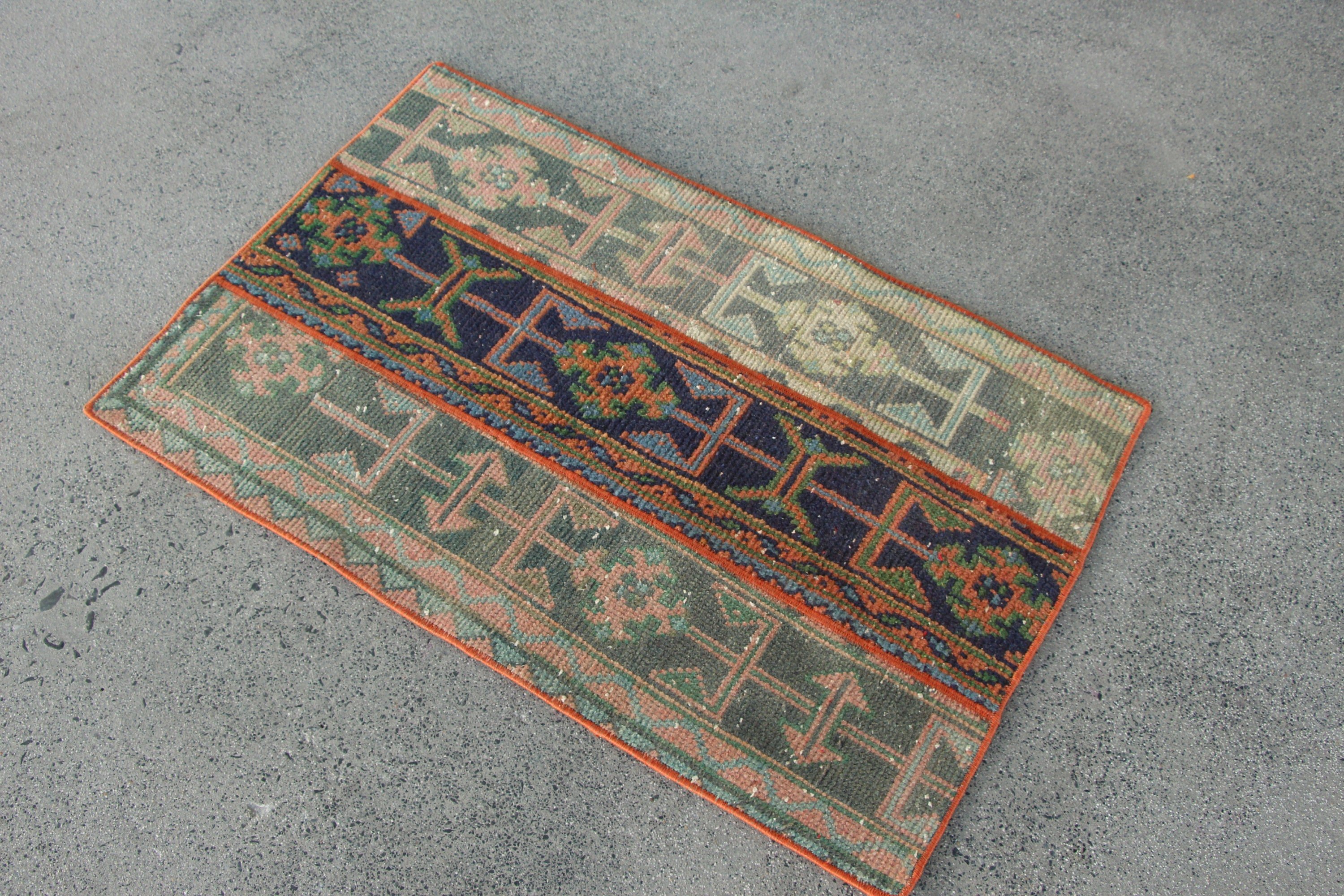 Vintage Rugs, Bath Rug, Antique Rug, 2.1x3.3 ft Small Rug, Cute Rug, Moroccan Rug, Blue Bedroom Rugs, Turkish Rugs, Wall Hanging Rug