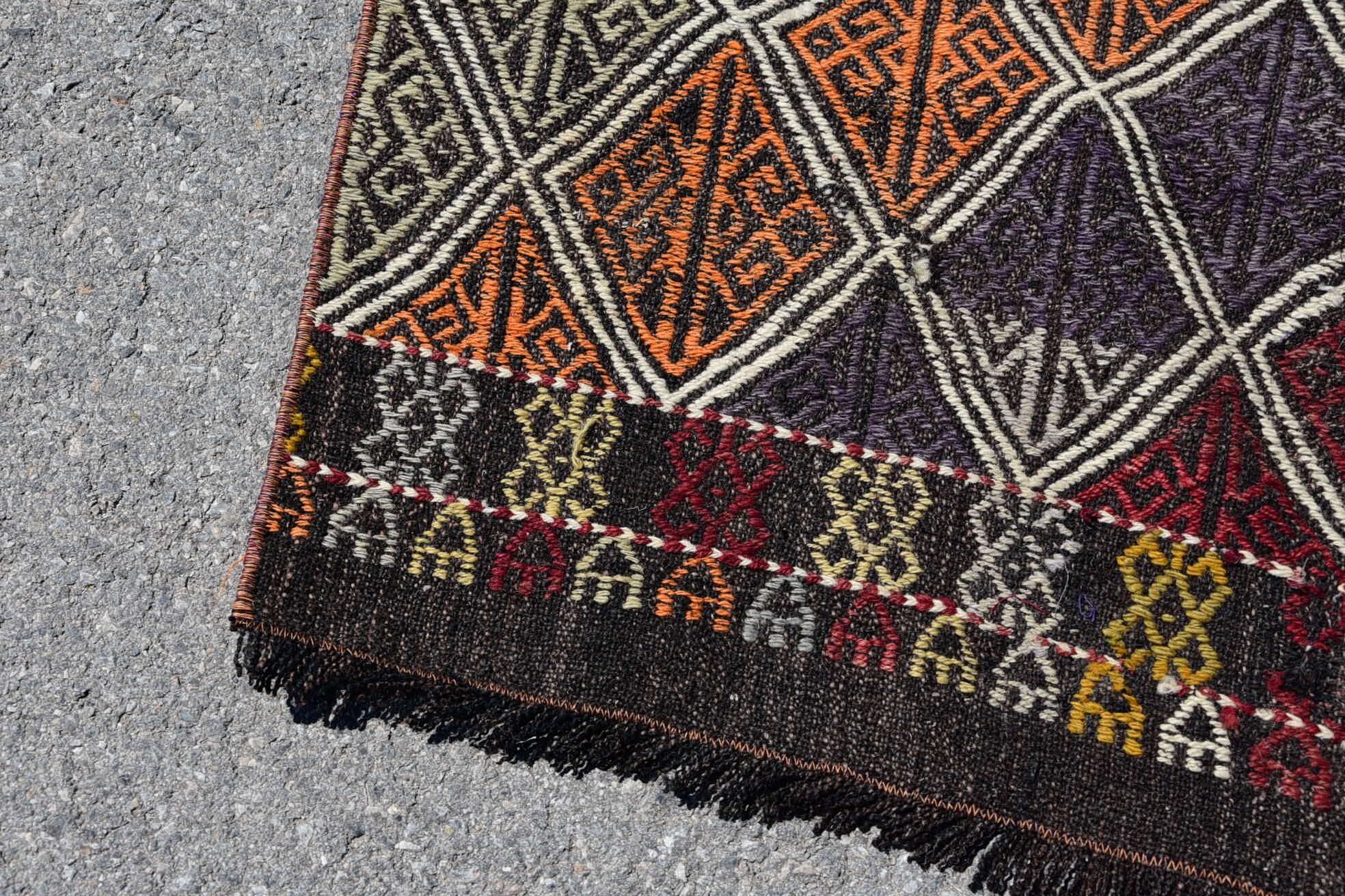 Oriental Rug, 3.9x5.4 ft Accent Rugs, Vintage Rugs, Turkish Rugs, Rugs for Nursery, Bedroom Rugs, Cool Rug, Kitchen Rug, Tribal Rugs, Kilim
