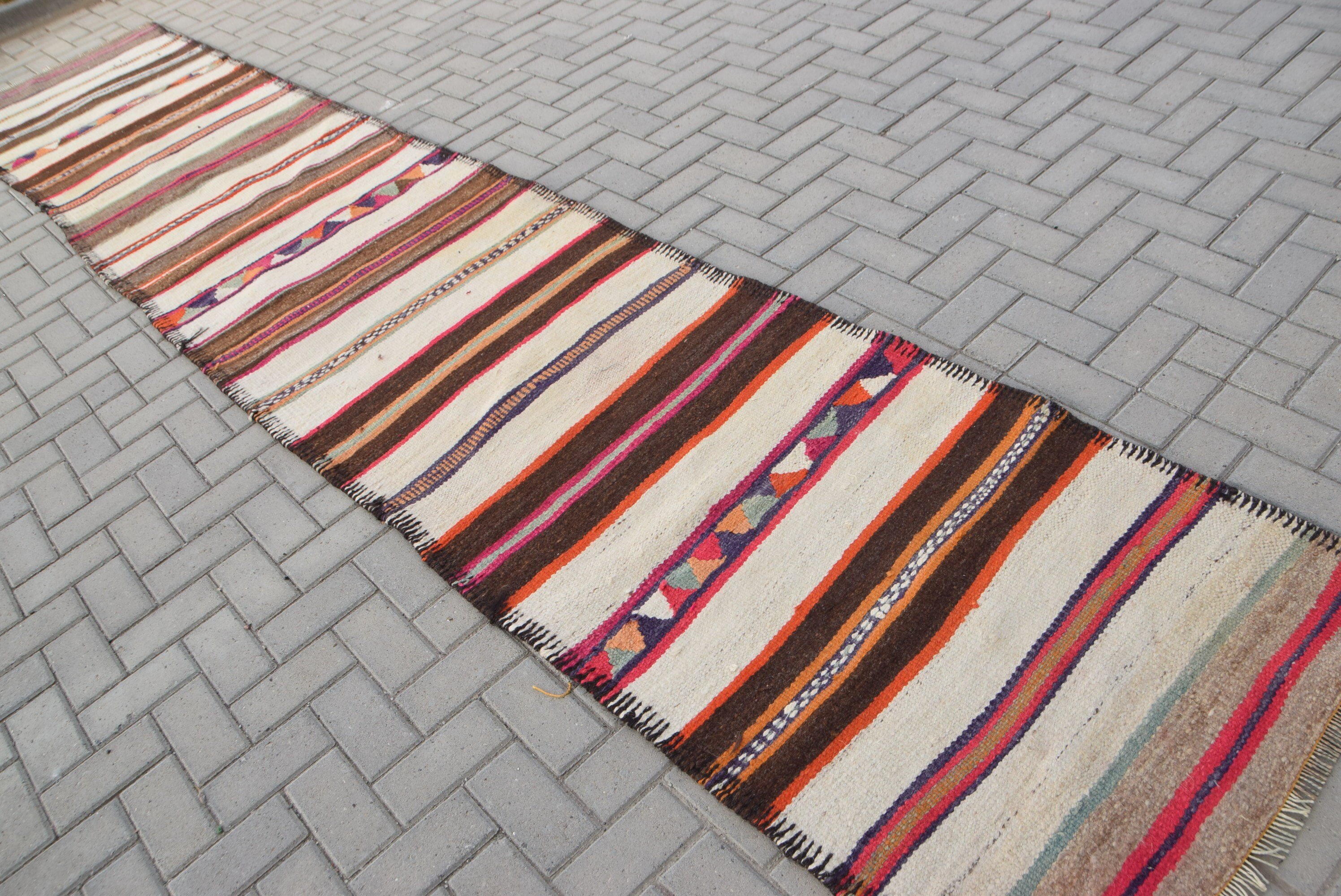 Pale Rug, Turkish Rugs, Kitchen Rug, Oriental Rugs, Stair Rug, Vintage Rug, Beige Oriental Rugs, Bedroom Rugs, 2.9x15.7 ft Runner Rug
