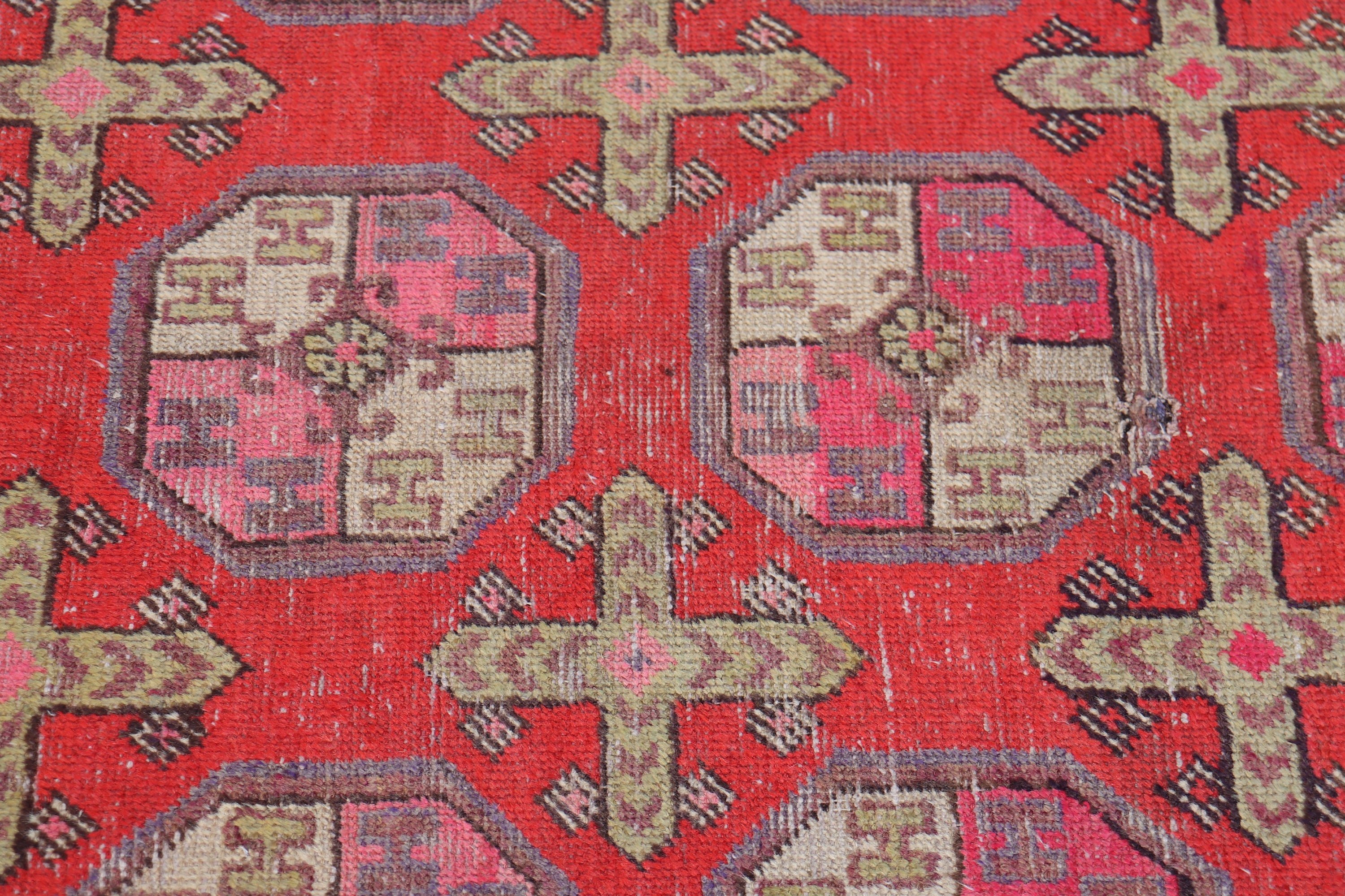 Hand Knotted Rugs, Bedroom Rug, 5.8x10.8 ft Large Rug, Salon Rug, Home Decor Rug, Turkish Rugs, Vintage Rug, Antique Rug, Red Oushak Rug