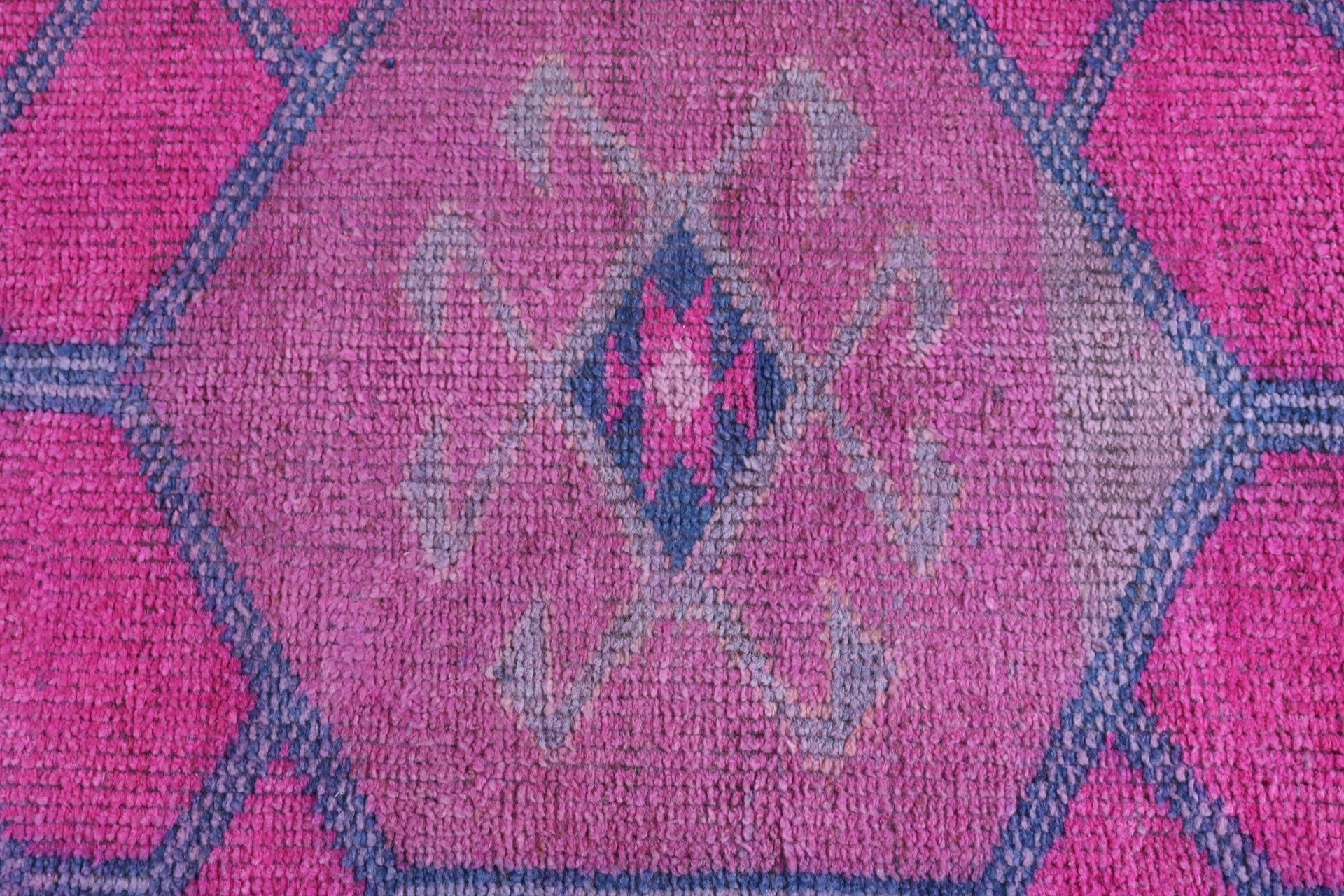 Boho Rug, Pink Boho Rugs, Anatolian Rug, Traditional Rugs, Kitchen Rugs, Long Runner Rug, Turkish Rugs, 2.9x9.5 ft Runner Rug, Vintage Rug