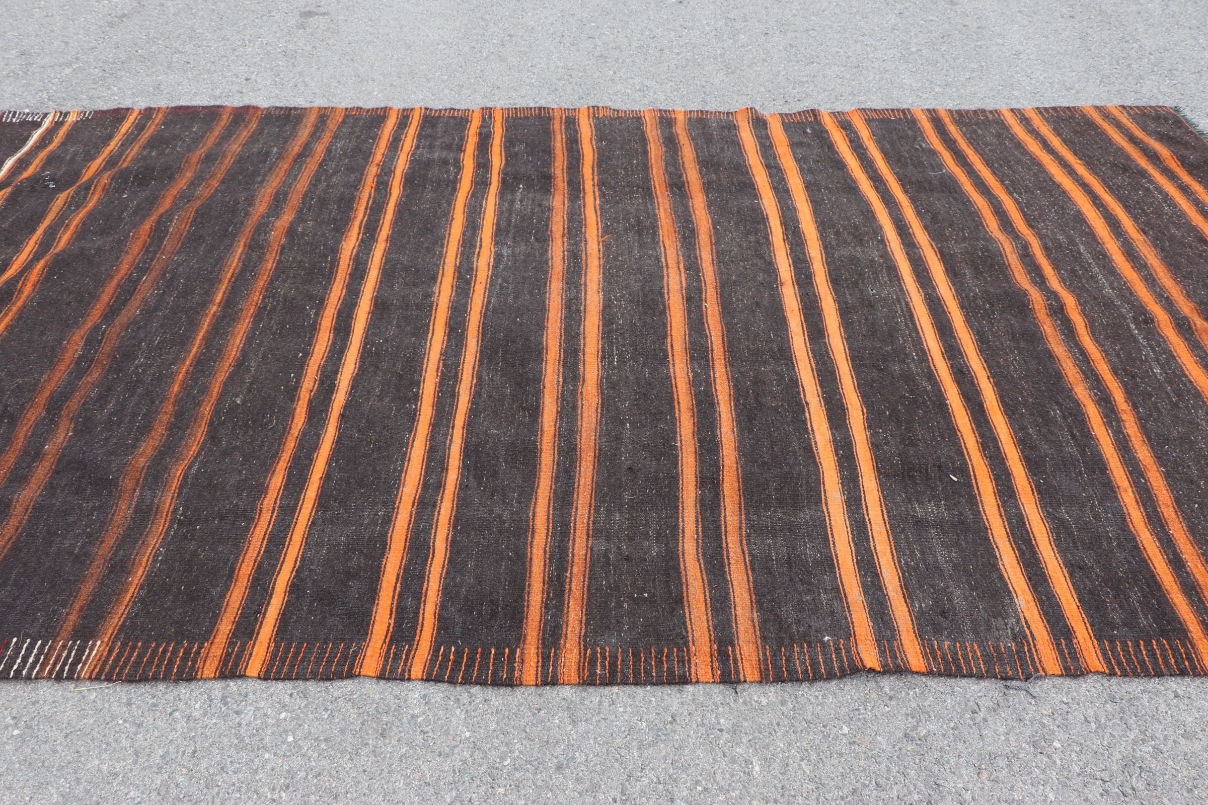 Oturma Odası Halısı, Vintage Halılar, Yer Halıları, Yemek Odası Halısı, Türk Halısı, Fas Halıları, Kahverengi Anadolu Halısı, 5.7x11.6 ft Büyük Halı, Kilim