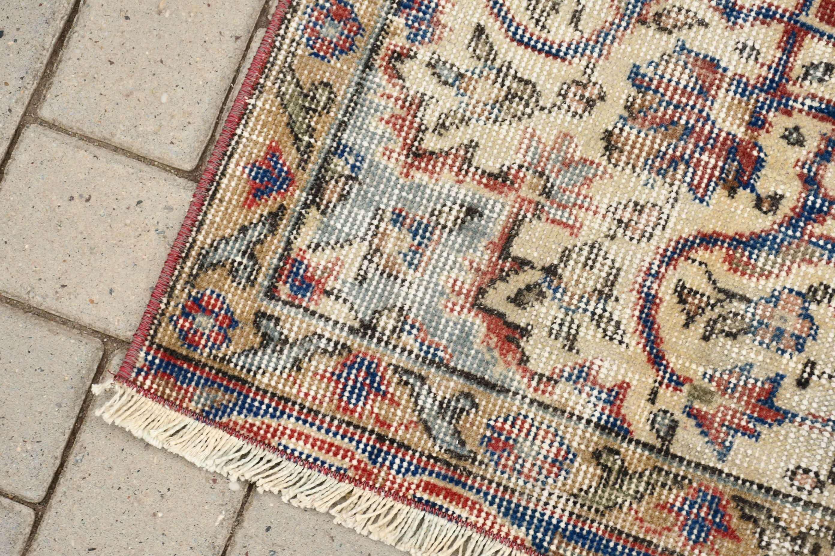 Vintage Rug, Pastel Rug, Red Anatolian Rugs, Turkish Rug, Kitchen Rug, Living Room Rug, Home Decor Rug, 4.5x7.6 ft Area Rug, Floor Rugs