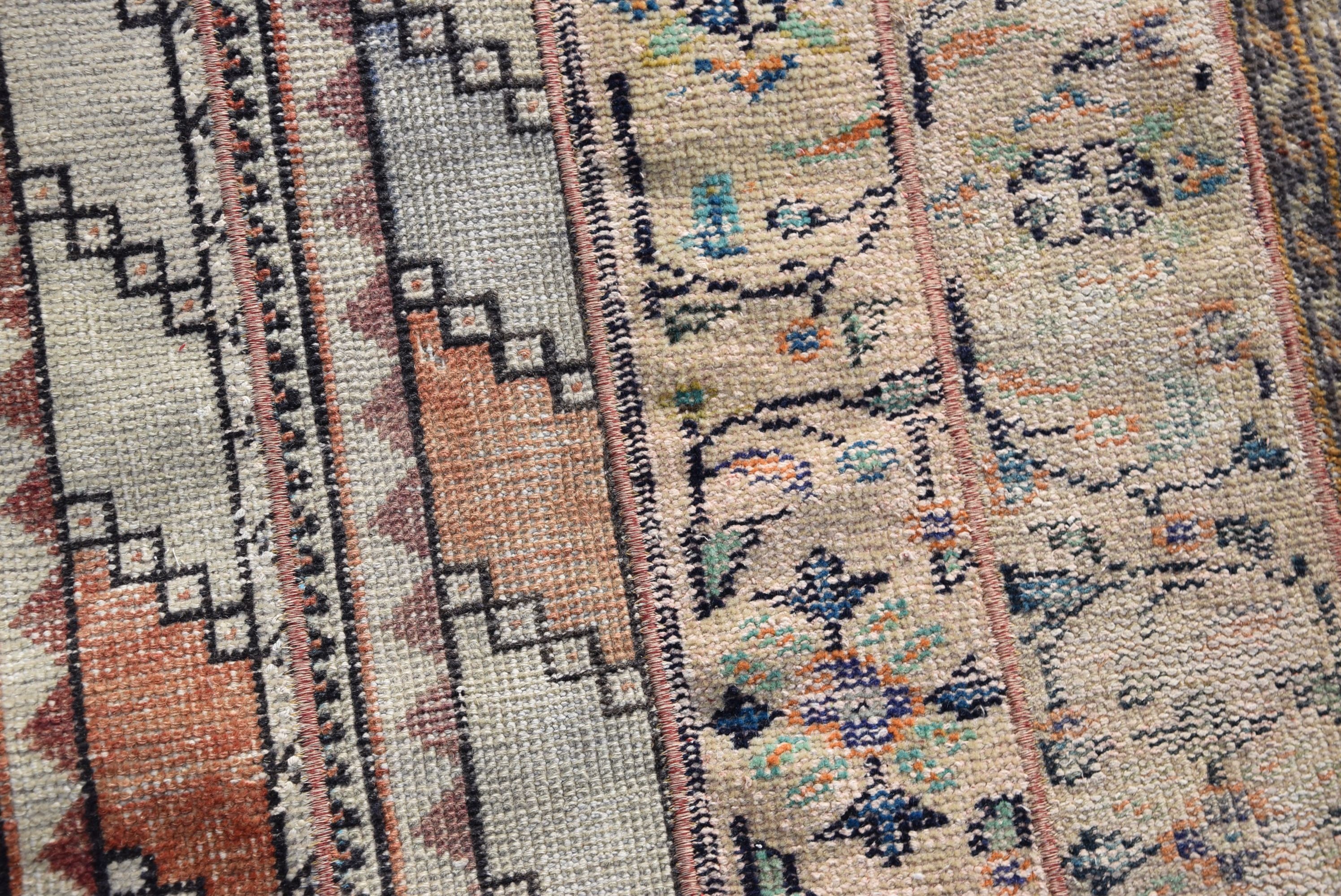 Beige Antique Rug, Vintage Rugs, Turkish Rug, Oriental Rug, 2.8x2.8 ft Small Rugs, Antique Rug, Bathroom Rug, Decorative Rug, Bedroom Rugs