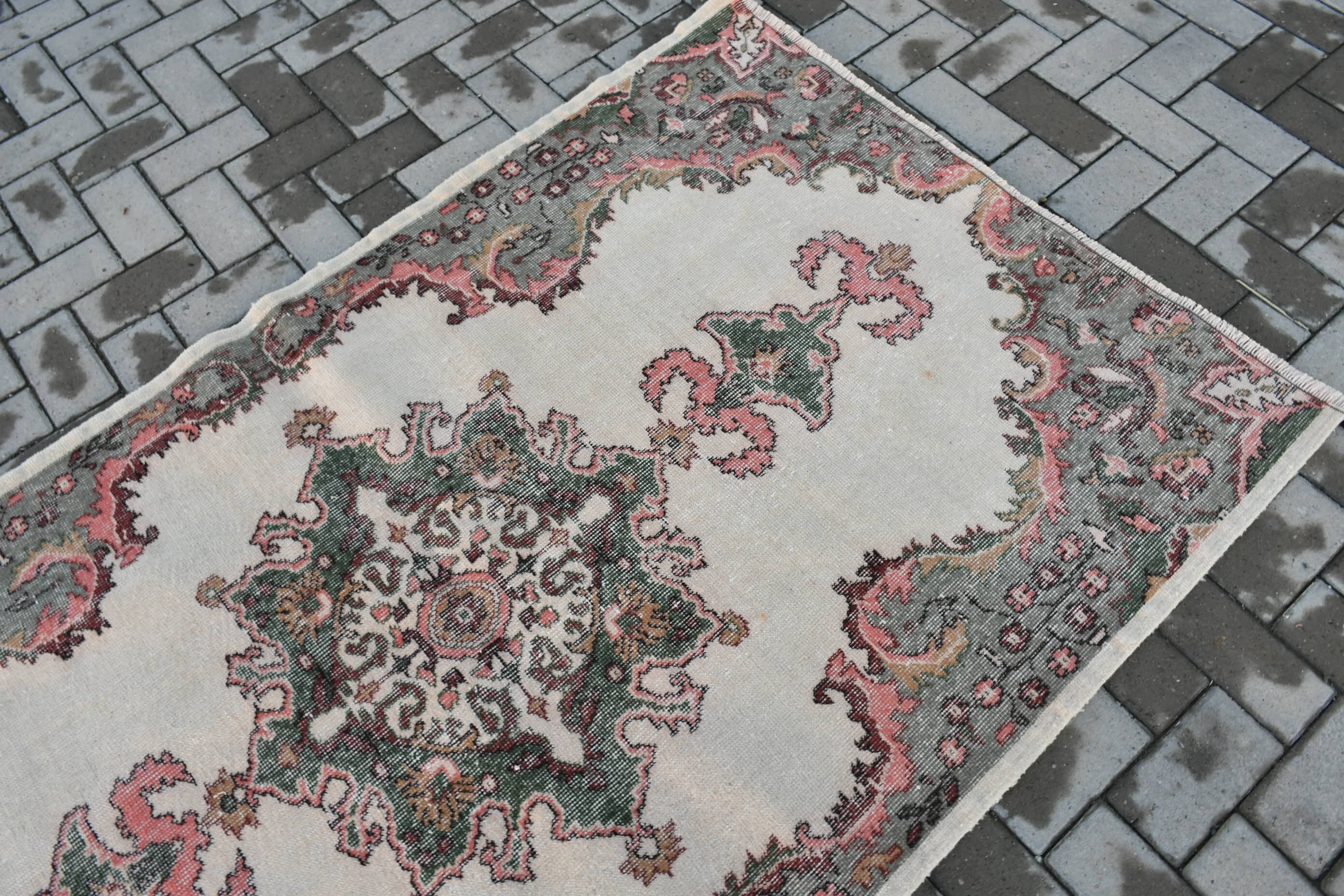 Yemek Odası Halısı, Boho Halısı, Anadolu Halıları, Bej Yatak Odası Halısı, Vintage Halı, 3,9x6,5 ft Alan Halıları, Soğuk Halı, Türk Halıları, Oturma Odası Halıları