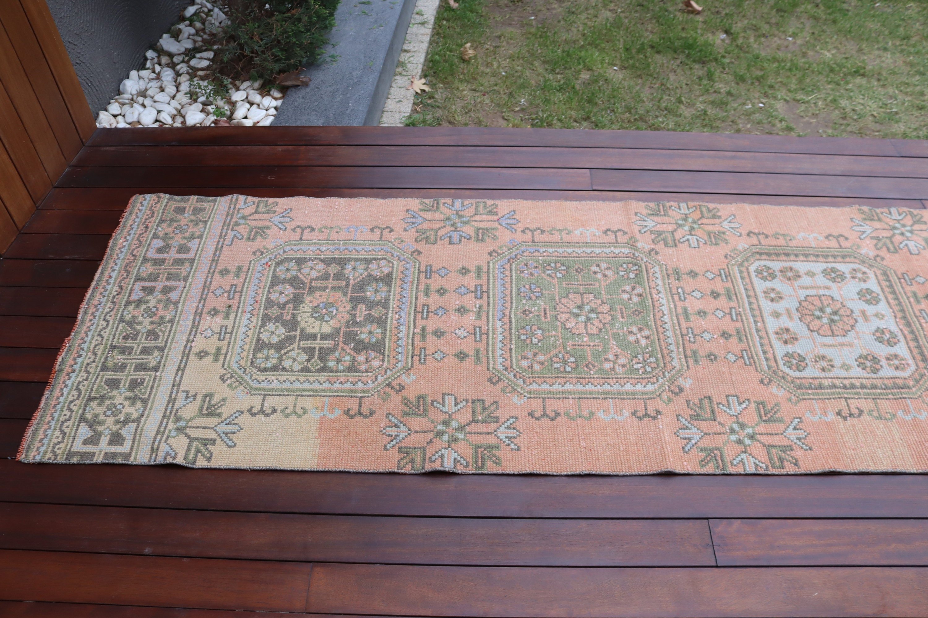 Egzotik Halılar, Beni Ourain Runner Halı, 2.6x11.3 ft Runner Halılar, Turuncu Fas Halısı, Fas Halısı, Vintage Halı, Yer Halıları, Türk Halısı