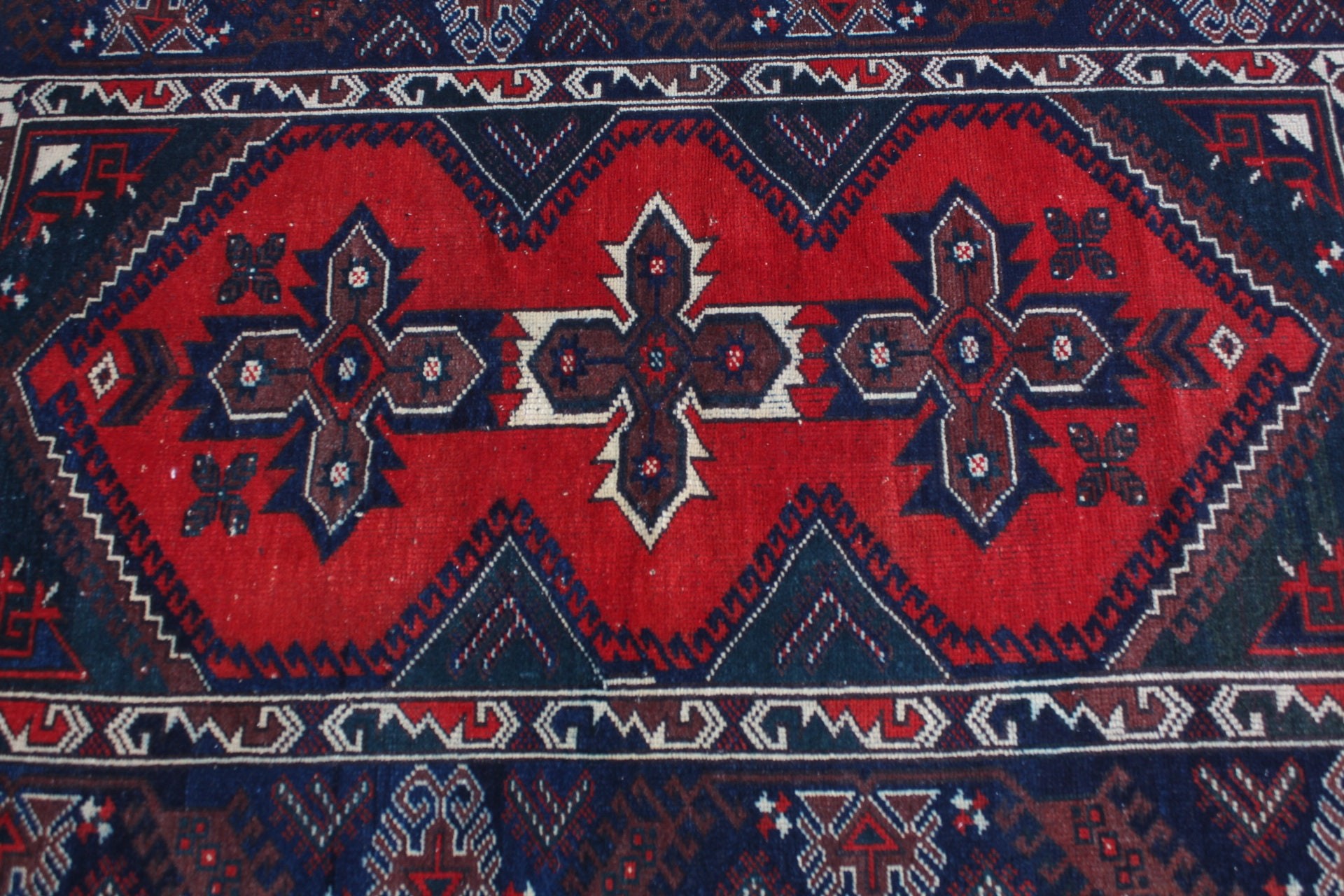 Vintage Halı, Türk Halıları, Çocuk Halıları, Mutfak Halısı, Yatak Odası Halıları, Yer Halıları, 3,8x5,7 ft Accent Halı, Kırmızı Ev Dekor Halısı, Oushak Halıları