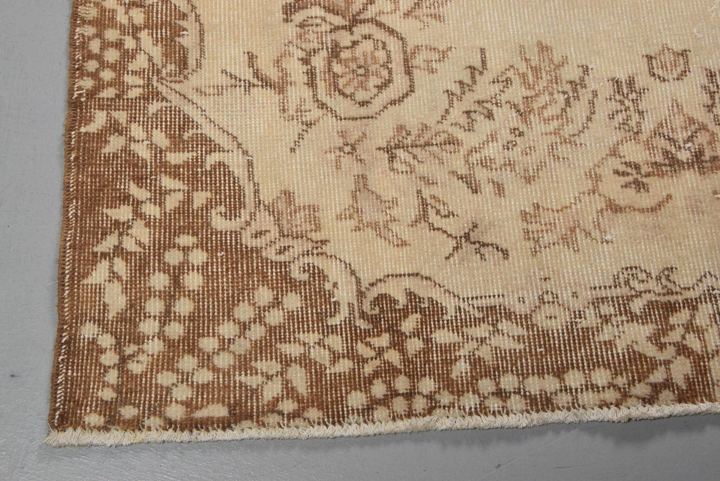 Nursery Rug, 3.9x7 ft Area Rugs, Turkish Rug, Vintage Rug, Kitchen Rugs, Office Rugs, Beige Antique Rugs, Floor Rugs, Rugs for Bedroom