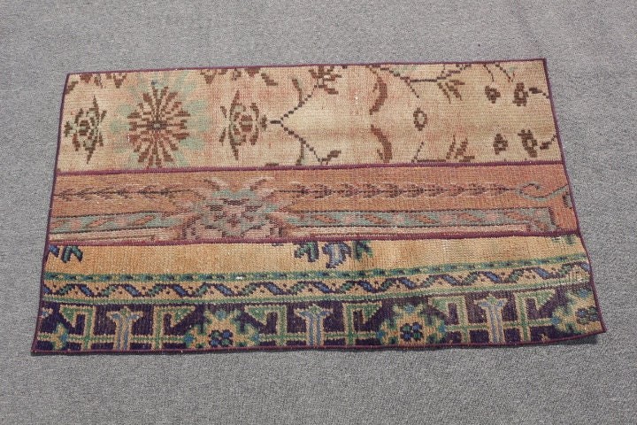 Yün Halı, Araba Paspas Halısı, Mutfak Halıları, Aztek Halısı, 2,1x3,4 ft Küçük Halı, Türk Halısı, Vintage Halı, Banyo Halıları, Kahverengi Yer Halıları, Soğuk Halı