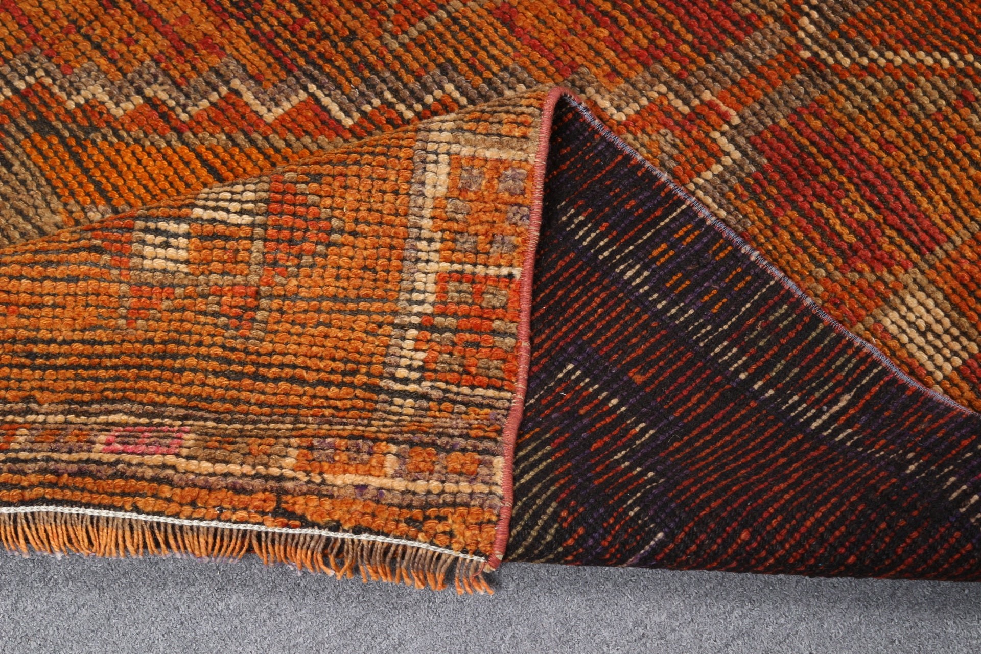 Vintage Decor Rug, 2.9x10 ft Runner Rug, Vintage Rugs, Stair Rugs, Turkish Rug, Rugs for Hallway, Red Wool Rug, Antique Rugs