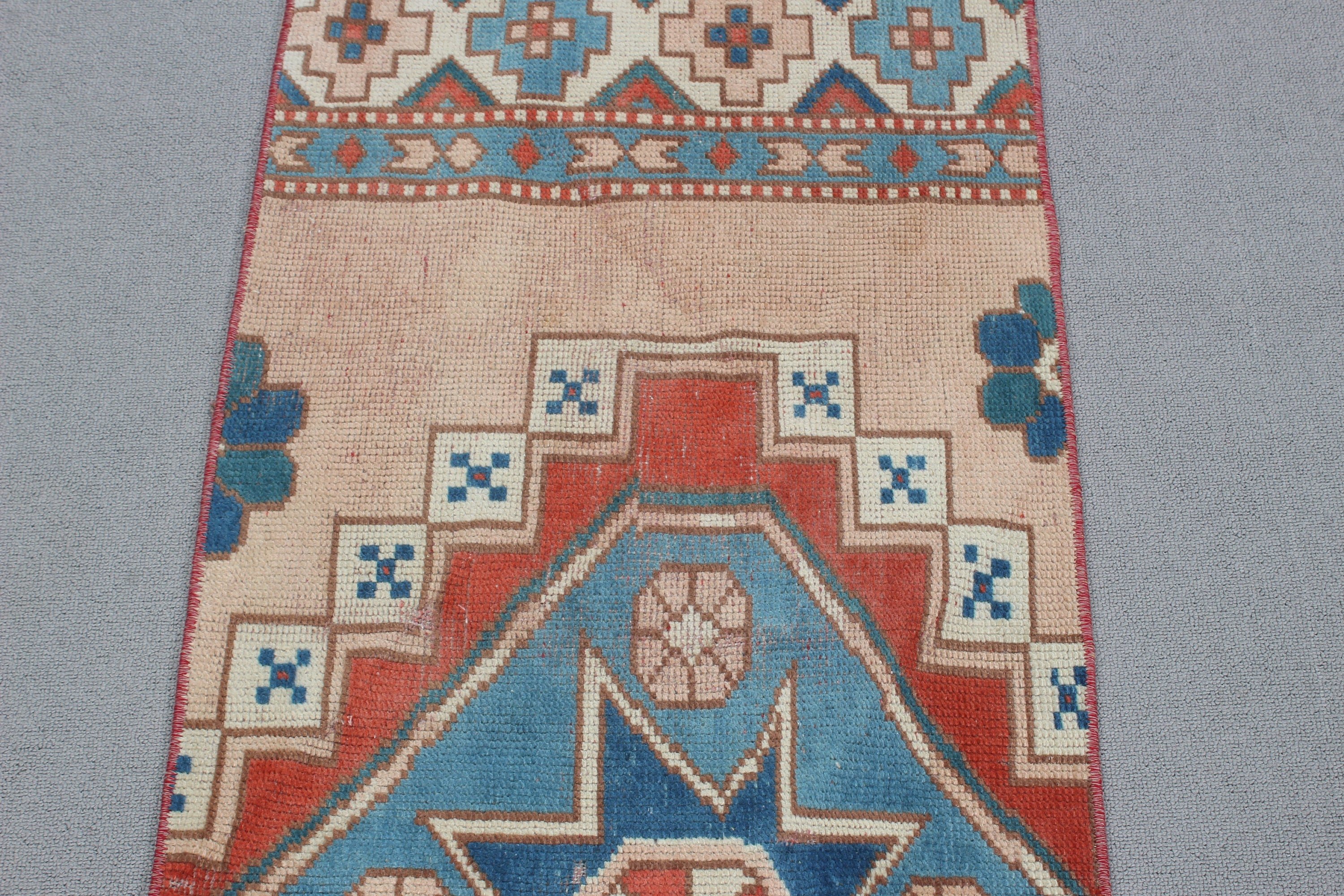 Kabile Halısı, Bej Zemin Halıları, Koridor Halısı, Oushak Halıları, Vintage Runner Halısı, Türk Halısı, Antika Halılar, 1.8x5.2 ft Runner Halısı, Vintage Halılar