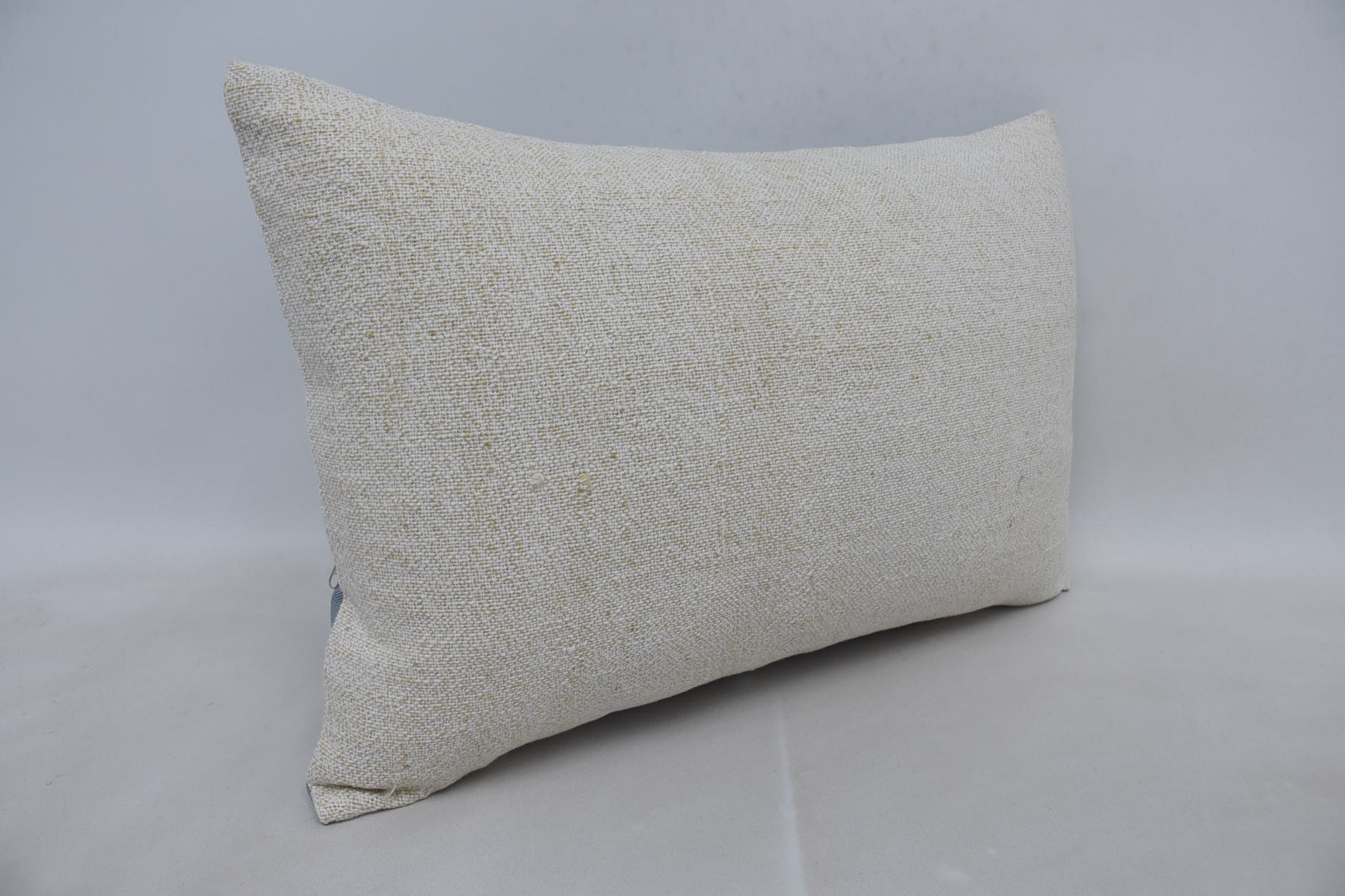 16"x24" White Pillow Sham, Vintage Kilim Throw Pillow, Boho Pillow Sham Cover, Home Decor Pillow, Sofa Bolster Cushion Case