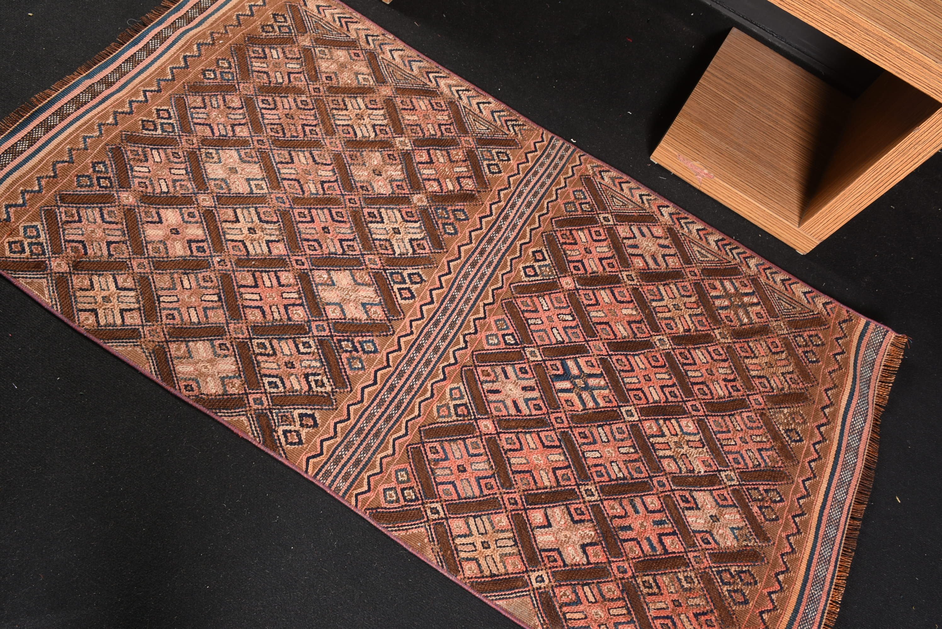 Vintage Halı, Kahverengi 2.9x5.4 ft Accent Halılar, Giriş Halıları, Havalı Halılar, Kilim, Antika Halılar, Türk Halısı, Yatak Odası Halıları, Özel Halı