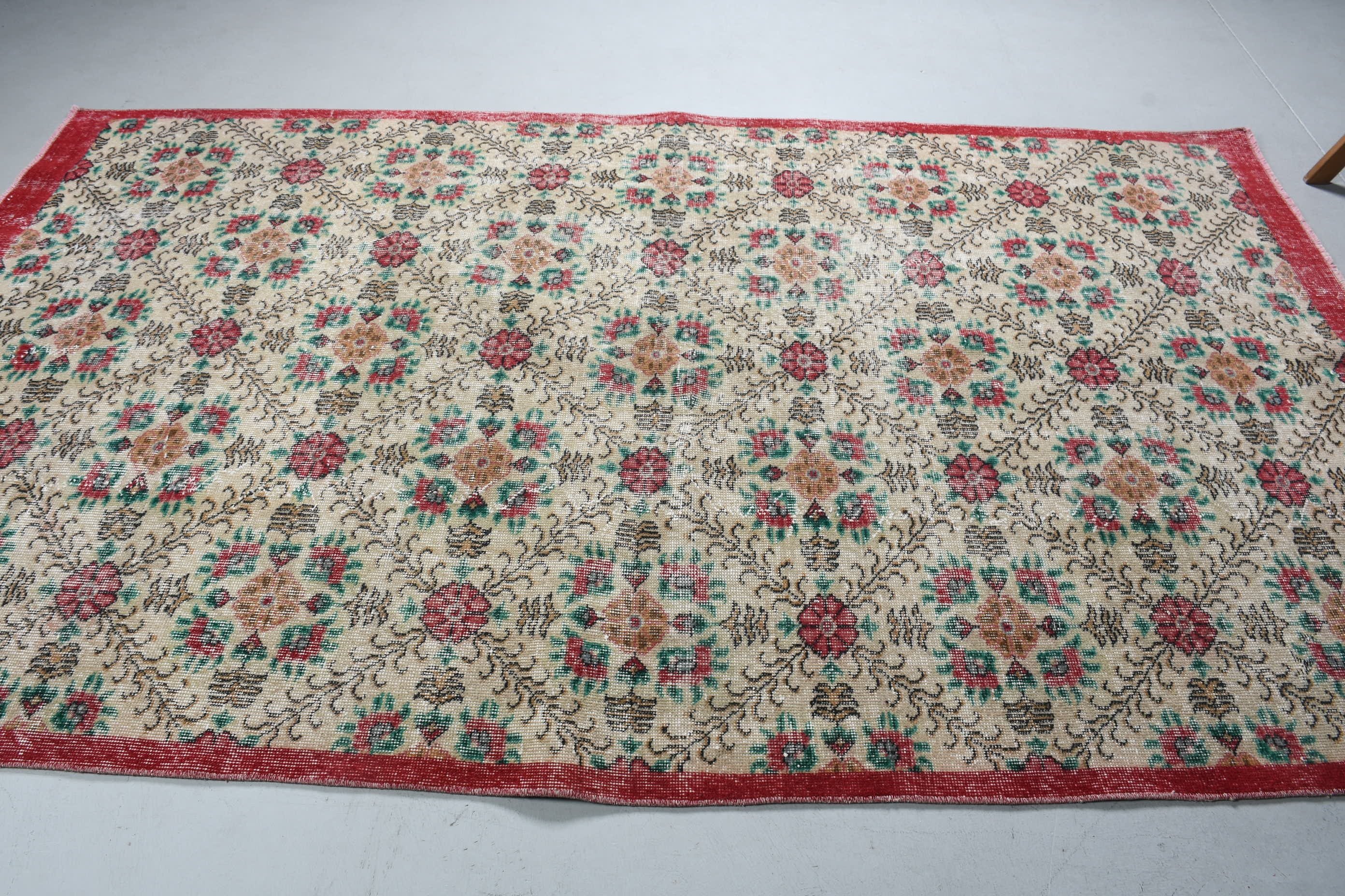 Aztec Rug, Bedroom Rug, 5.3x9.1 ft Large Rug, Anatolian Rug, Turkish Rug, Beige Antique Rug, Home Decor Rug, Vintage Rug, Dining Room Rug