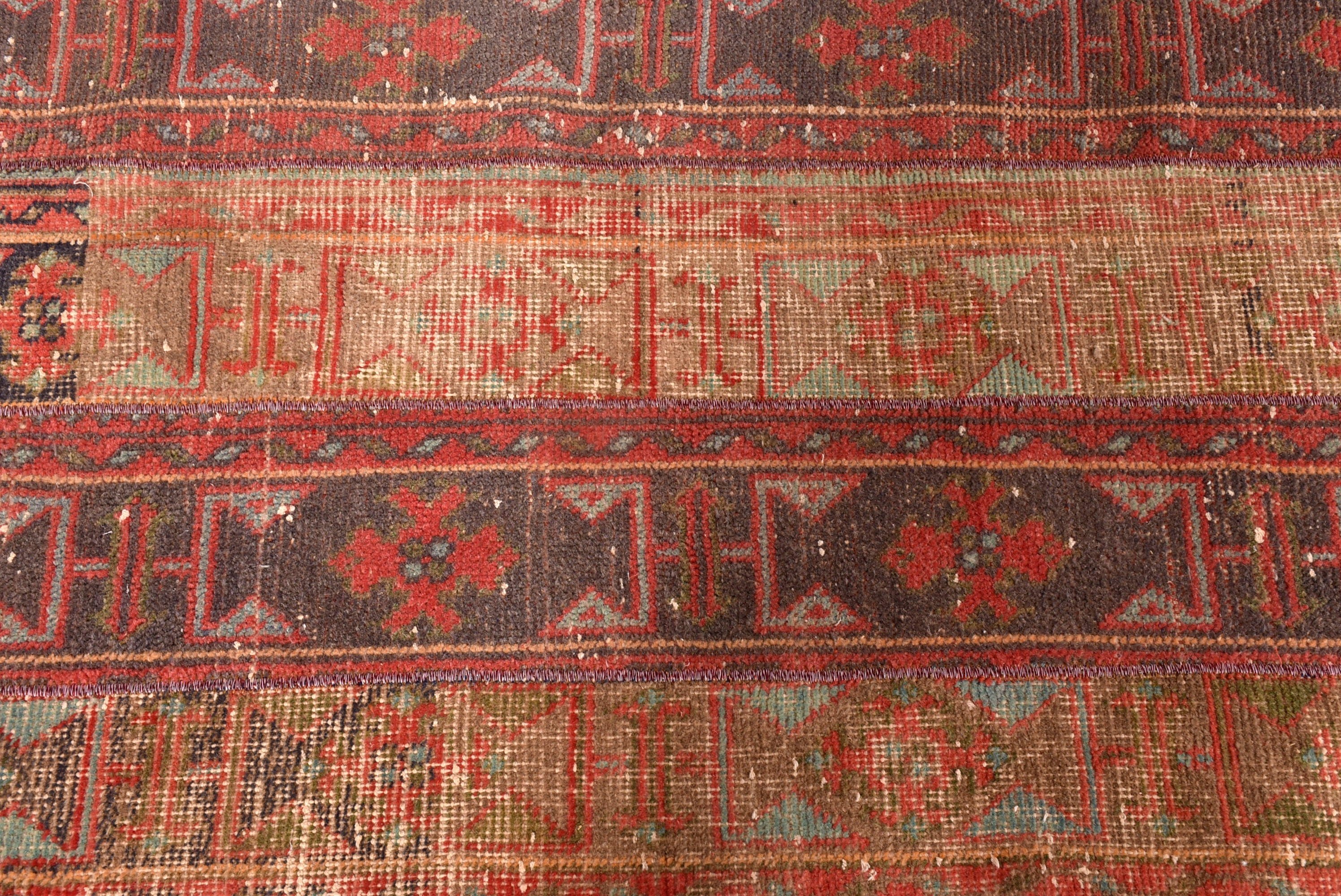 Vintage Rugs, Green Flatweave Rugs, Neutral Rugs, Beni Ourain Runner Rug, Moroccan Rugs, Hallway Rug, Turkish Rug, 2.5x9 ft Runner Rugs