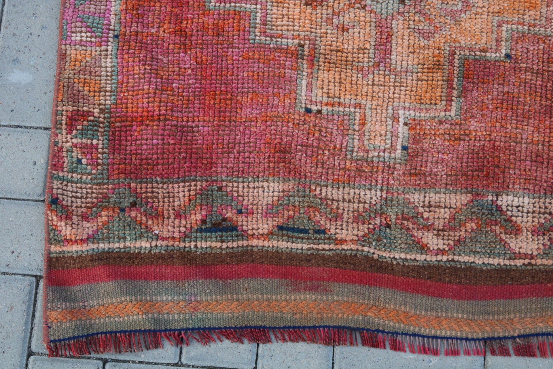 Vintage Rugs, Tribal Rug Runner Rugs, Anatolian Rug, Stair Rug, Rugs for Corridor, 3.1x11.4 ft Runner Rug, Colorful Rug, Turkish Rugs