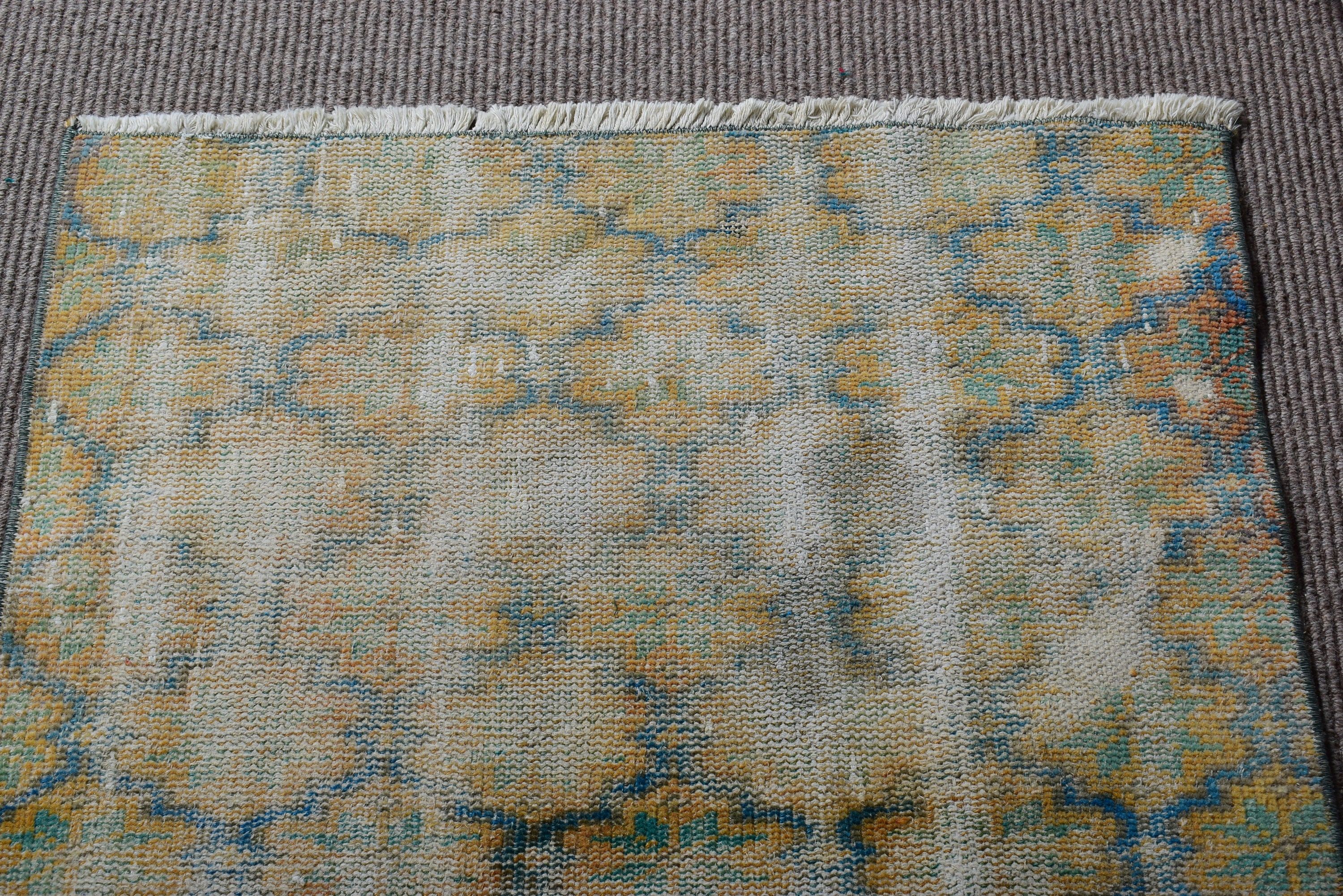 Vintage Halı, Türk Halısı, 2.6x5.3 ft Küçük Halı, Yatak Odası Halısı, Lüks Halılar, Duvara Asılı Halı, Turuncu Modern Halı, Ofis Halısı