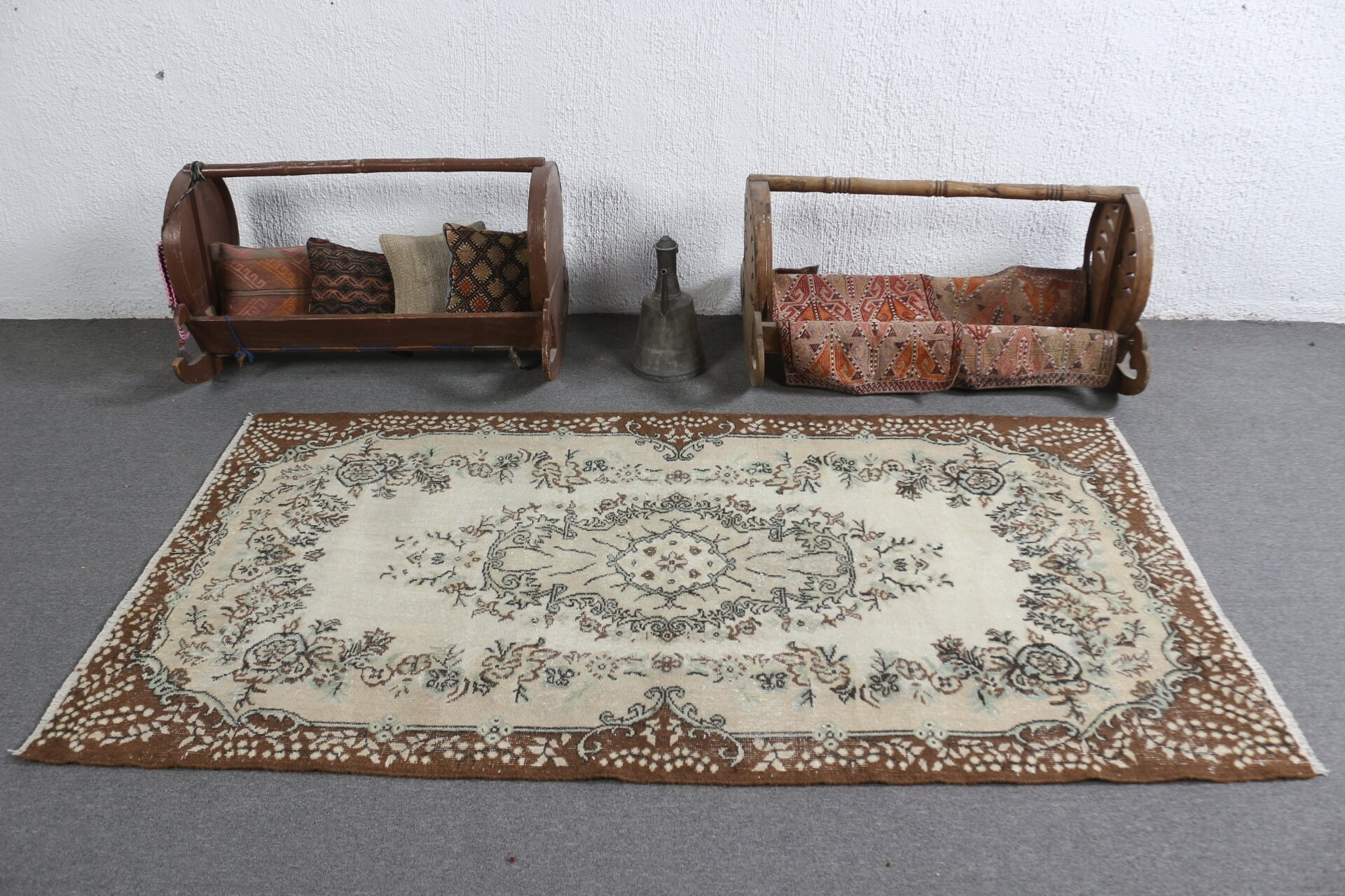 Türkiye Halısı, Türk Halısı, Mutfak Halısı, Anadolu Halıları, Çocuk Halısı, Bej Anadolu Halısı, Oturma Odası Halıları, Vintage Halı, 3,8x6,9 ft Alan Halısı