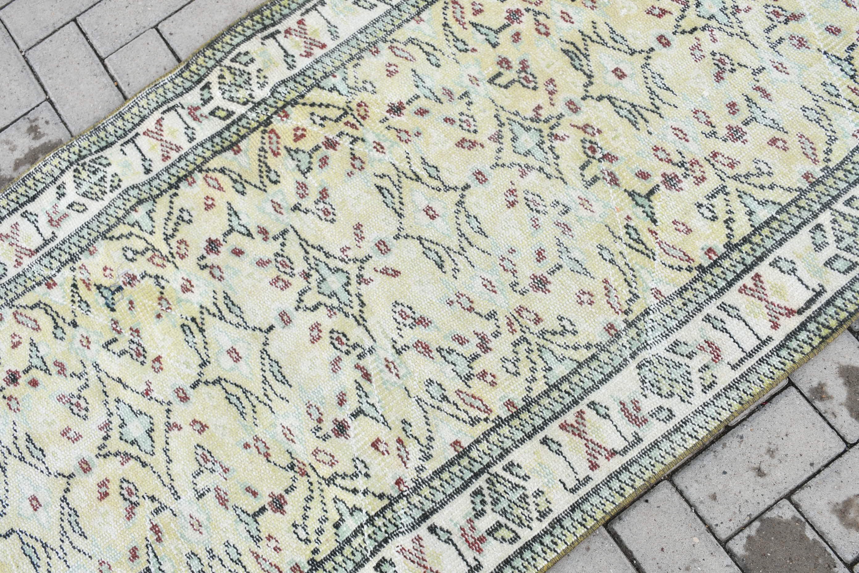 Cool Rugs, Beige Wool Rugs, Rugs for Kitchen, Entry Rug, Kitchen Rug, Nursery Rugs, 3.1x6.1 ft Accent Rug, Vintage Rug, Turkish Rug