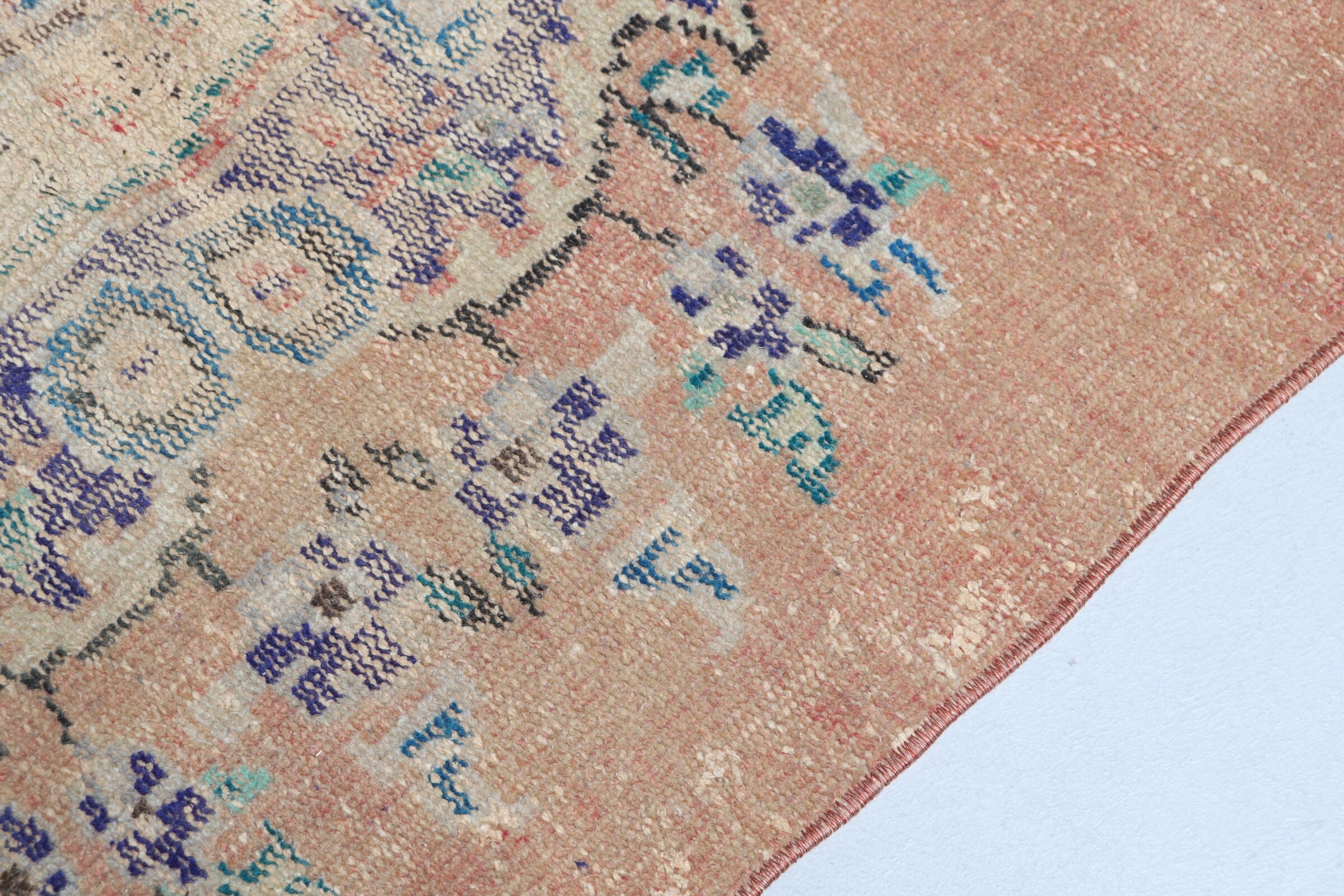 Orange Oushak Rug, Floor Rug, Turkish Rug, Vintage Rugs, Nursery Rugs, Bedroom Rugs, Moroccan Rugs, Home Decor Rugs, 4.4x7.2 ft Area Rugs