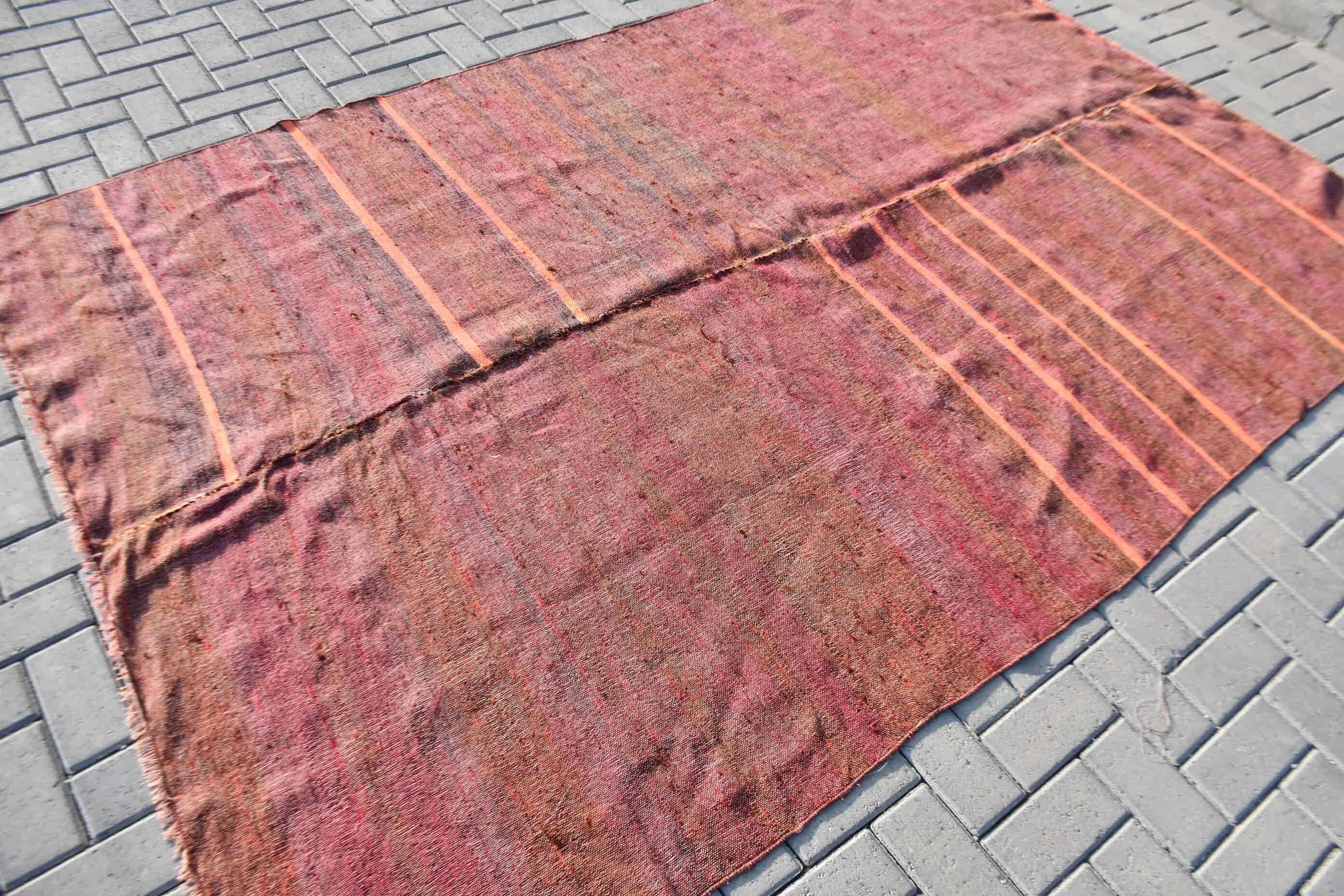Living Room Rugs, 5.9x9 ft Large Rug, Home Decor Rug, Brown Oushak Rug, Vintage Rug, Turkish Rug, Bedroom Rug, Kilim, Moroccan Rug, Old Rug