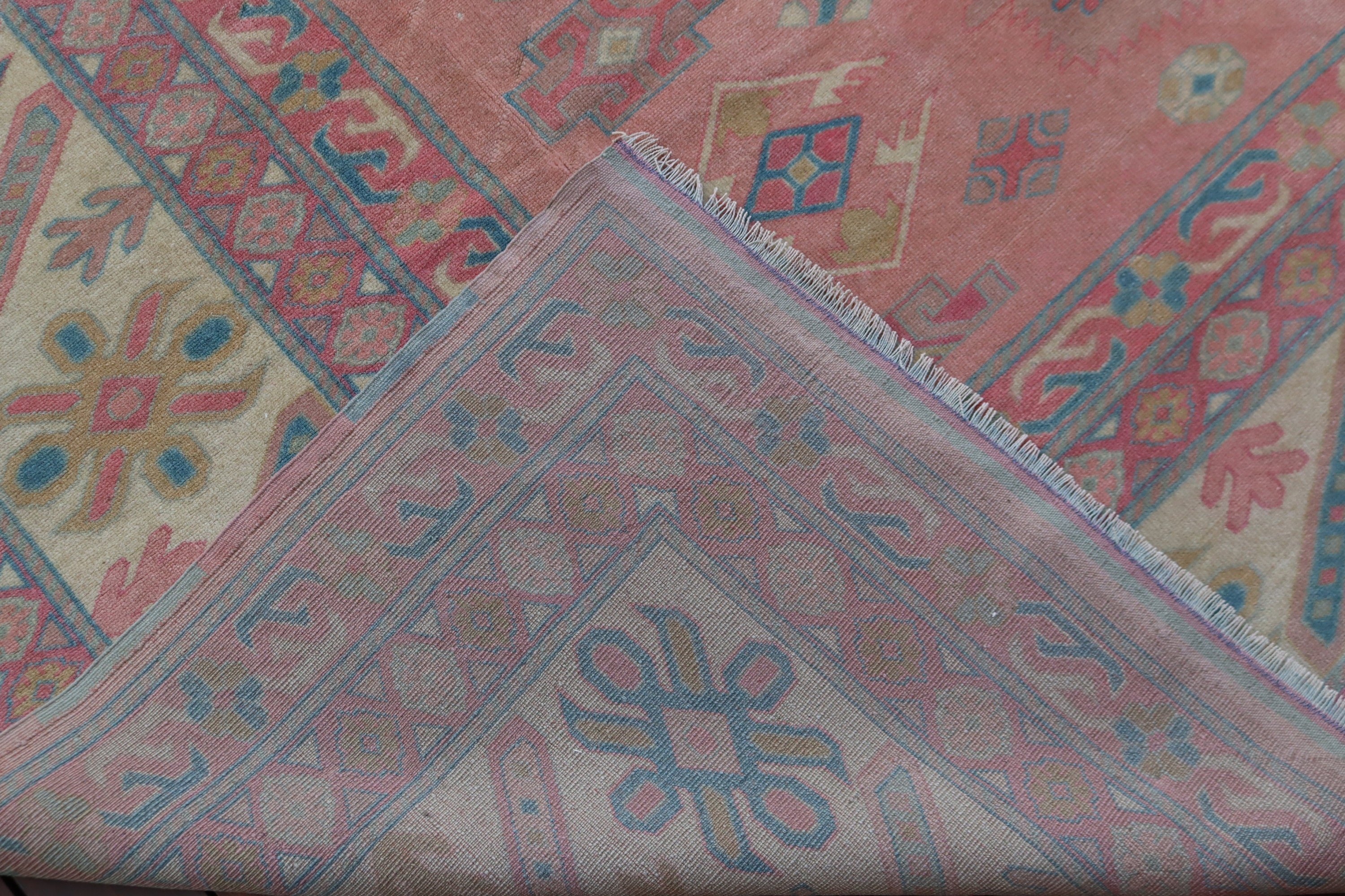 Türk Halısı, Büyük Boy Vintage Halı, Yemek Odası Halısı, Pembe Ev Dekor Halıları, 8.4x10.6 ft Büyük Boy Halılar, Vintage Halı, Boho Halısı, Mutfak Halıları