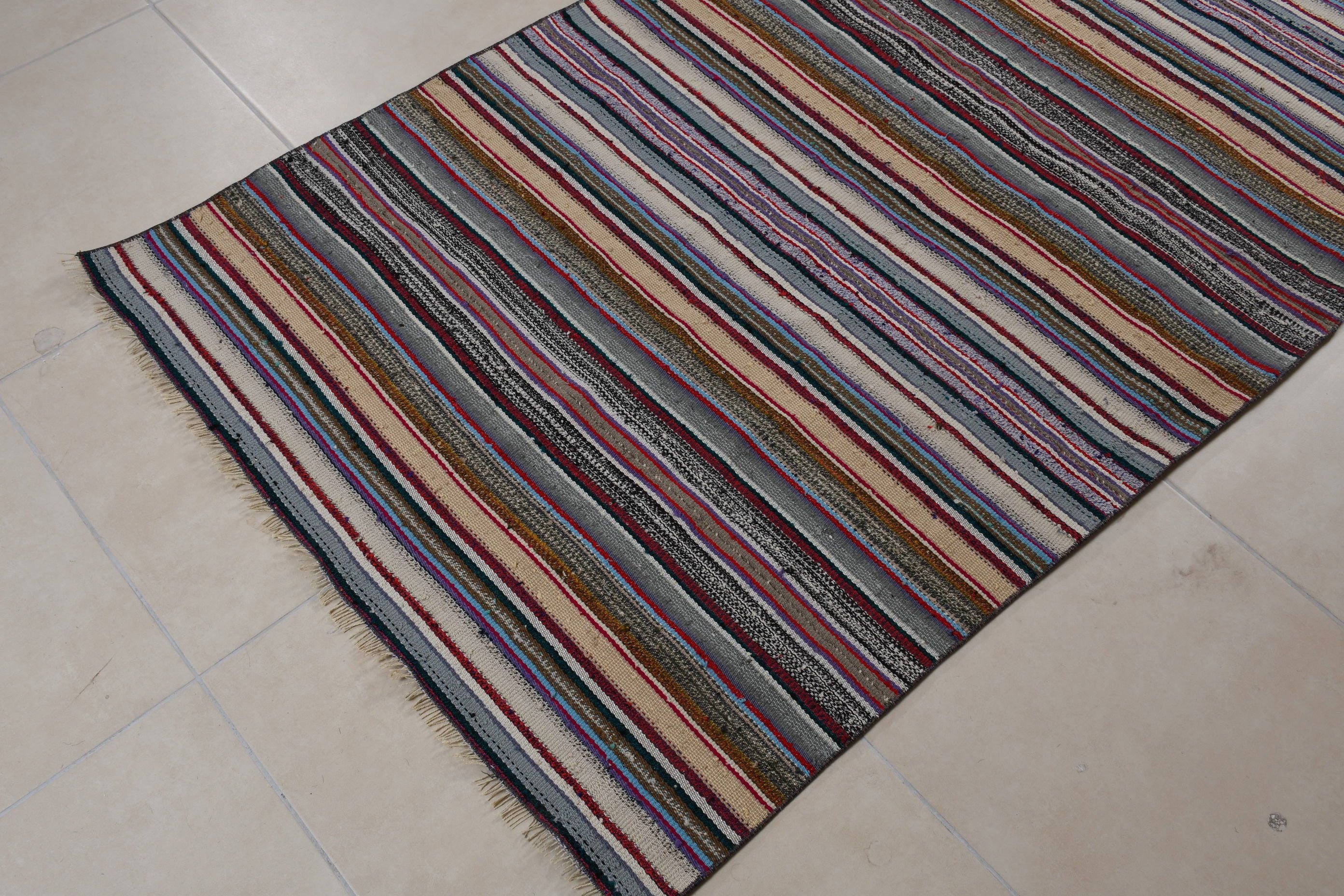 Anadolu Halısı, Kilim, Mutfak Halısı, Çocuk Halısı, Türk Halısı, Yer Halısı, 3.6x7.6 ft Alan Halısı, Alan Kilimleri, Yeşil Yün Halı, Vintage Halı