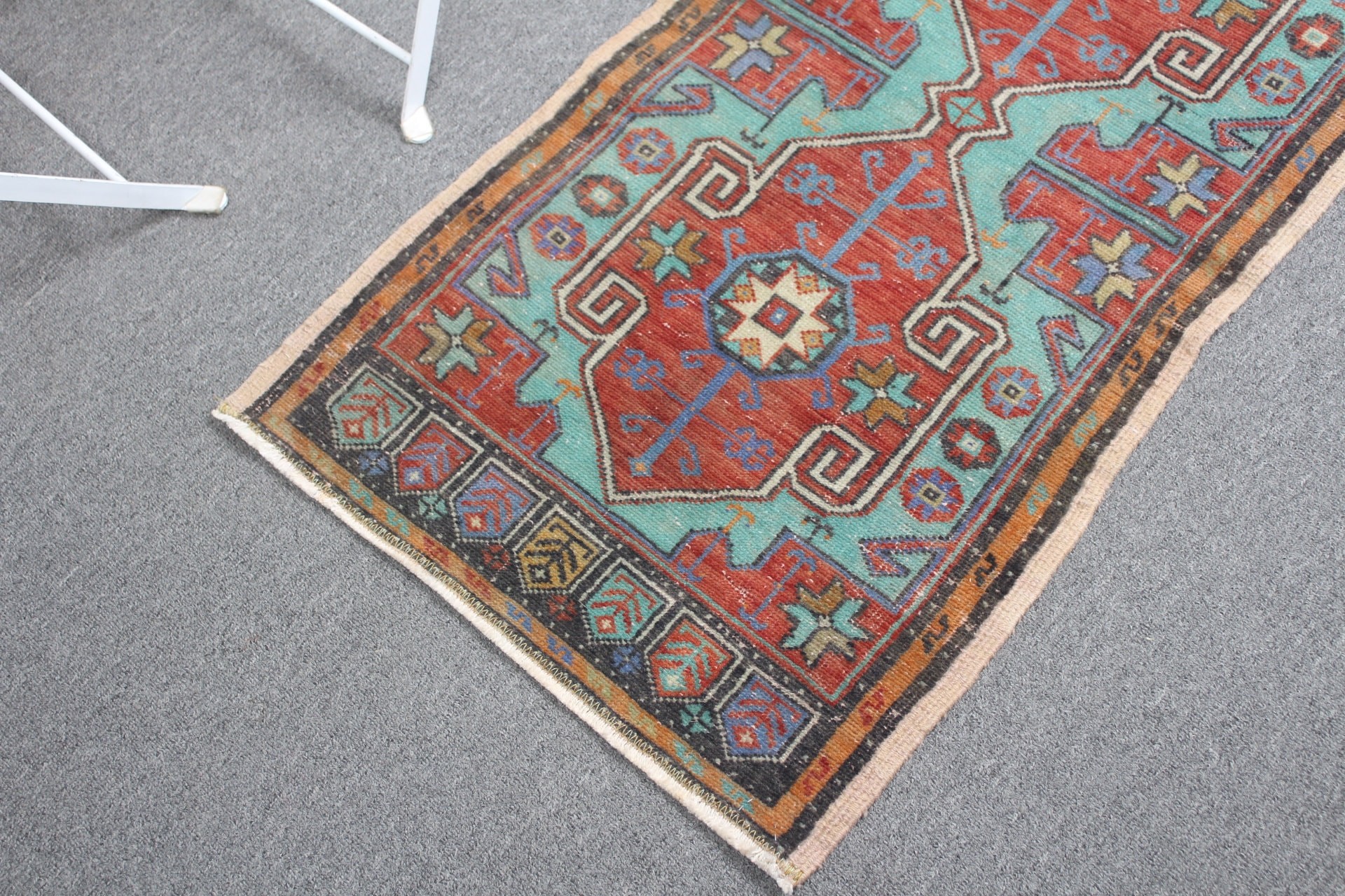 1.7x3.3 ft Small Rug, Rugs for Bedroom, Vintage Rugs, Car Mat Rug, Red Wool Rug, Antique Rug, Oriental Rug, Turkish Rug, Nursery Rug