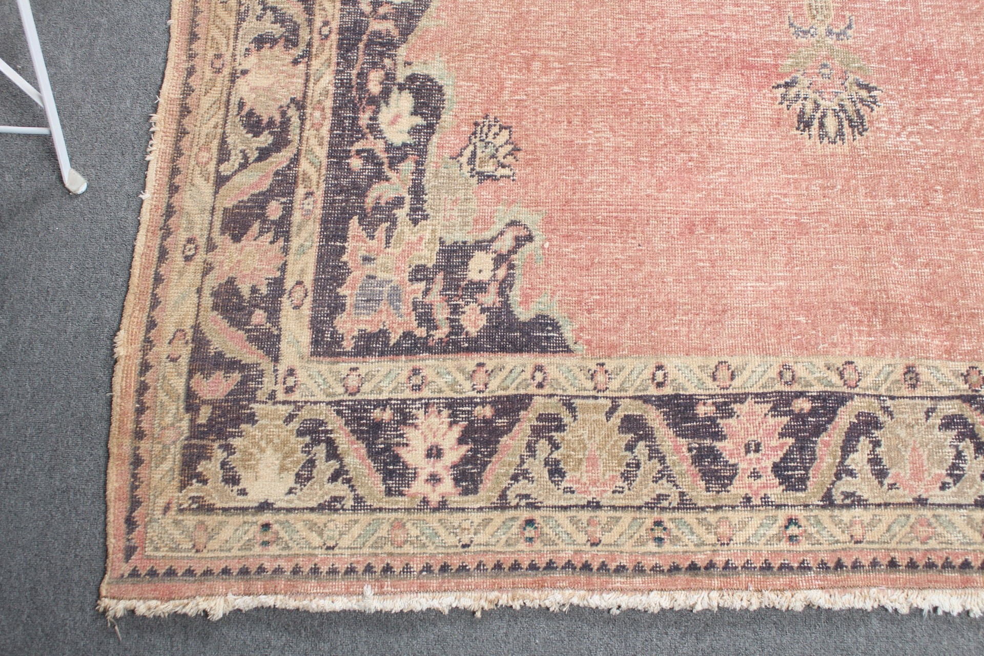 Vintage Halılar, Yer Halıları, Yemek Odası Halısı, 5.5x7.8 ft Büyük Halı, Etnik Halı, Mutfak Halısı, Oturma Odası Halısı, Türk Halısı, Pembe Anadolu Halısı