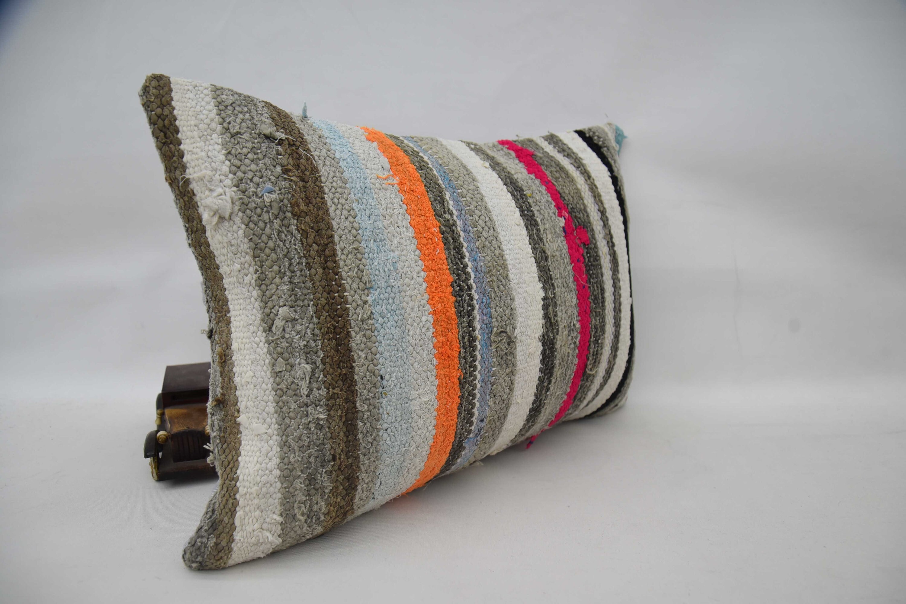 Interior Designer Pillow, 16"x24" Brown Pillow Cover, Boho Pillow Sham Cover, Turkish Kilim Pillow, Ethnic Pillow Cover Pillow Cover