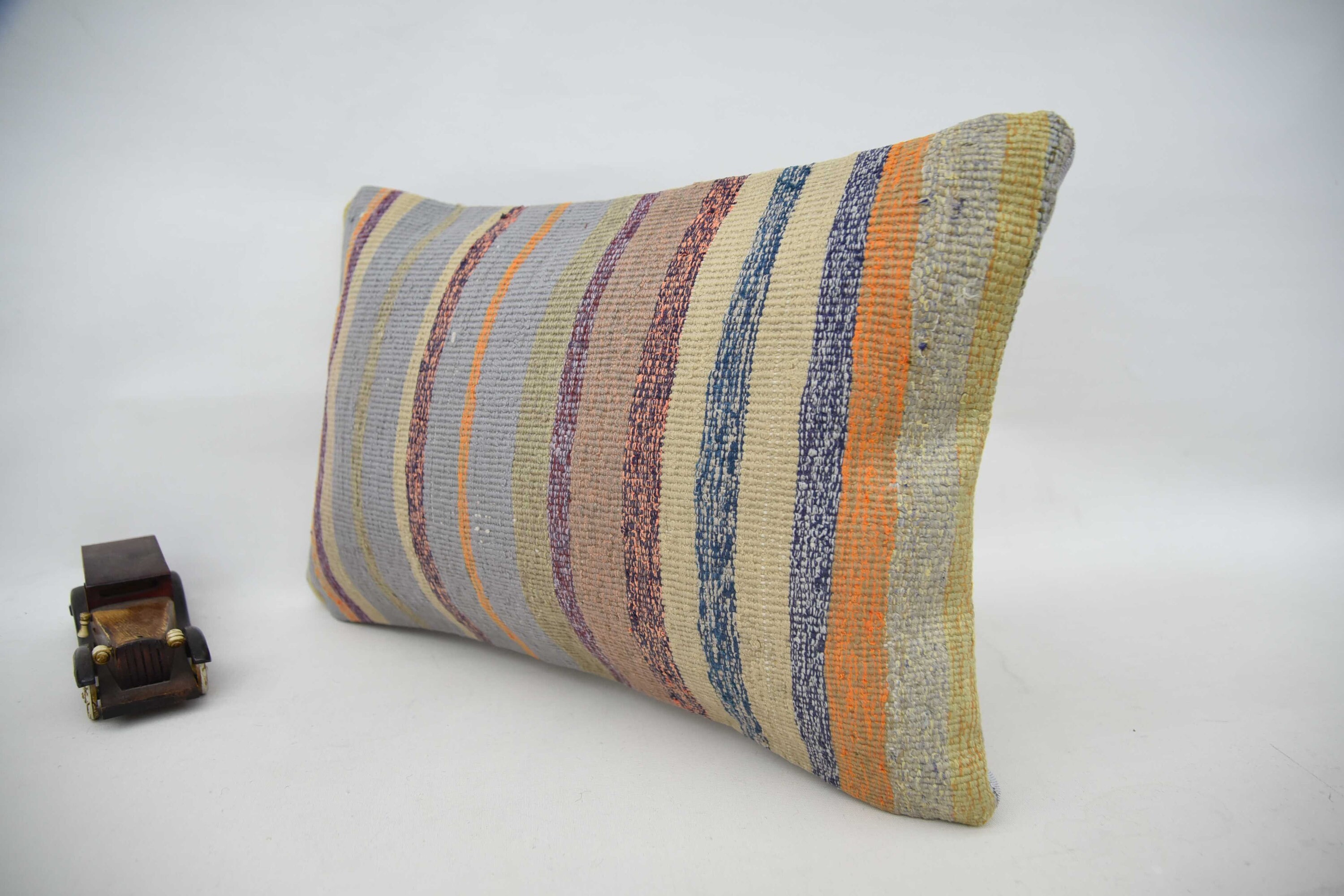 Home Decor Pillow, 16"x24" Orange Pillow Sham, Retro Cushion Cover, Custom Cushion Case, Antique Pillows, Turkish Pillow