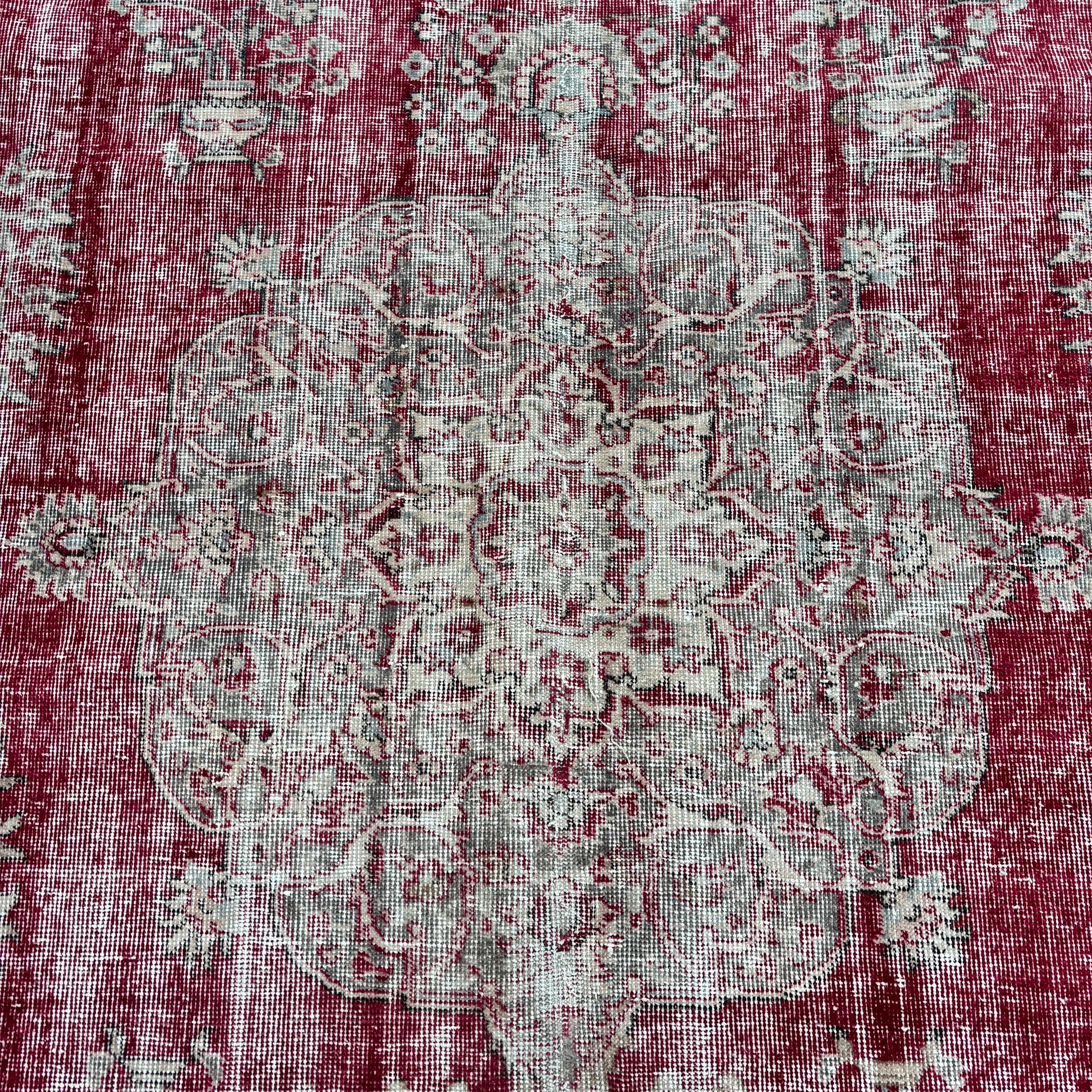 Boho Halılar, Lüks Halılar, Bej Nötr Halı, Türk Halıları, Yer Halıları, Yemek Odası Halısı, Vintage Halılar, Yatak Odası Halıları, 6,4x10,1 ft Büyük Halı