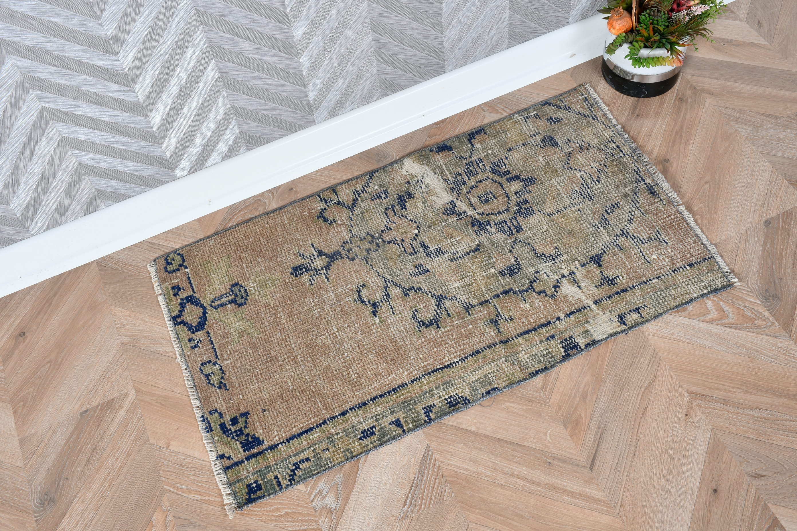 Bronze Home Decor Rug, Floor Rugs, Entry Rug, 1.6x2.8 ft Small Rug, Abstract Rugs, Vintage Rugs, Turkish Rug, Bathroom Rugs