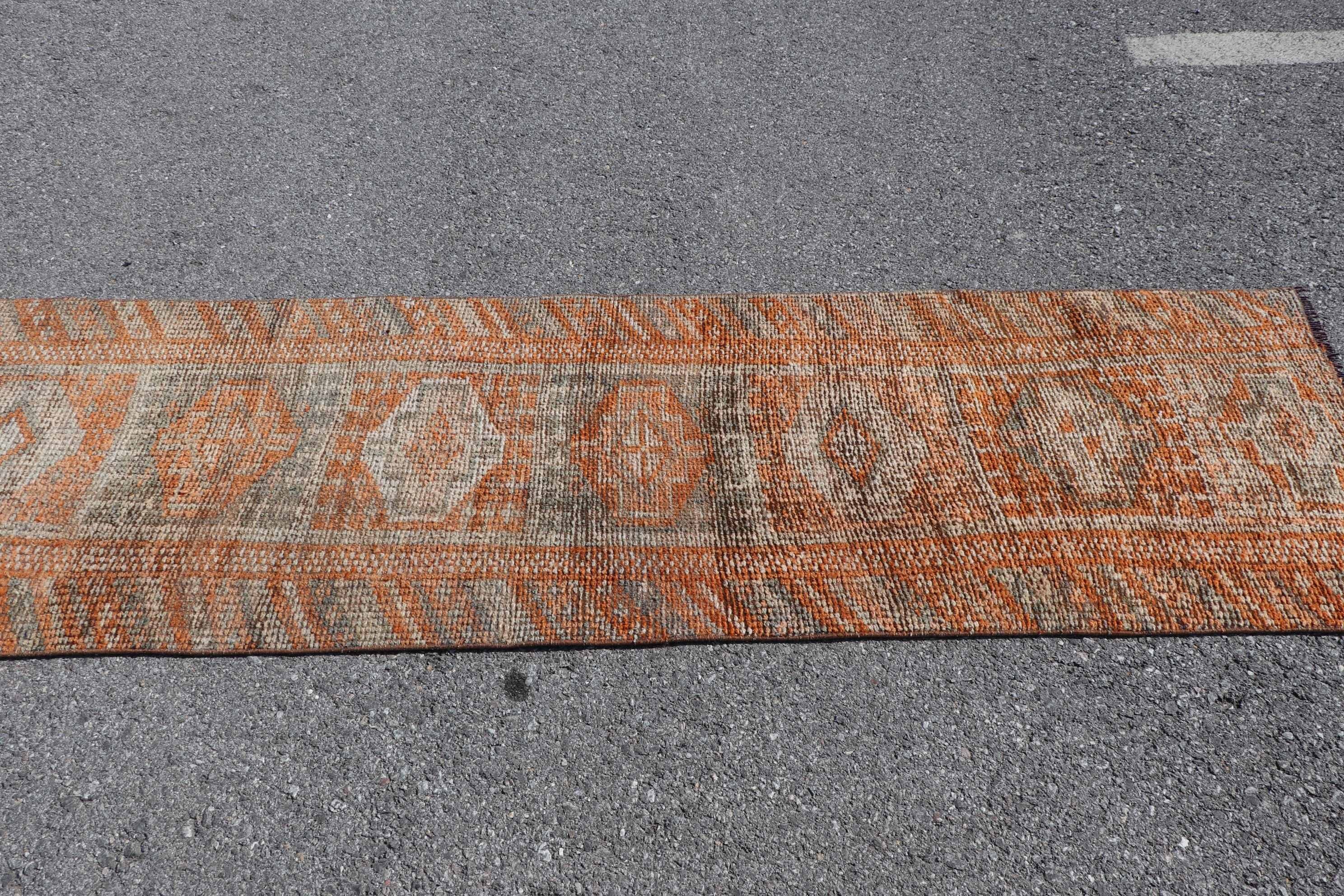 Floor Rug, Turkish Rugs, Corridor Rug, Vintage Rugs, 2.3x7.7 ft Runner Rug, Beige Oriental Rug, Home Decor Rug, Kitchen Rug, Handmade Rug