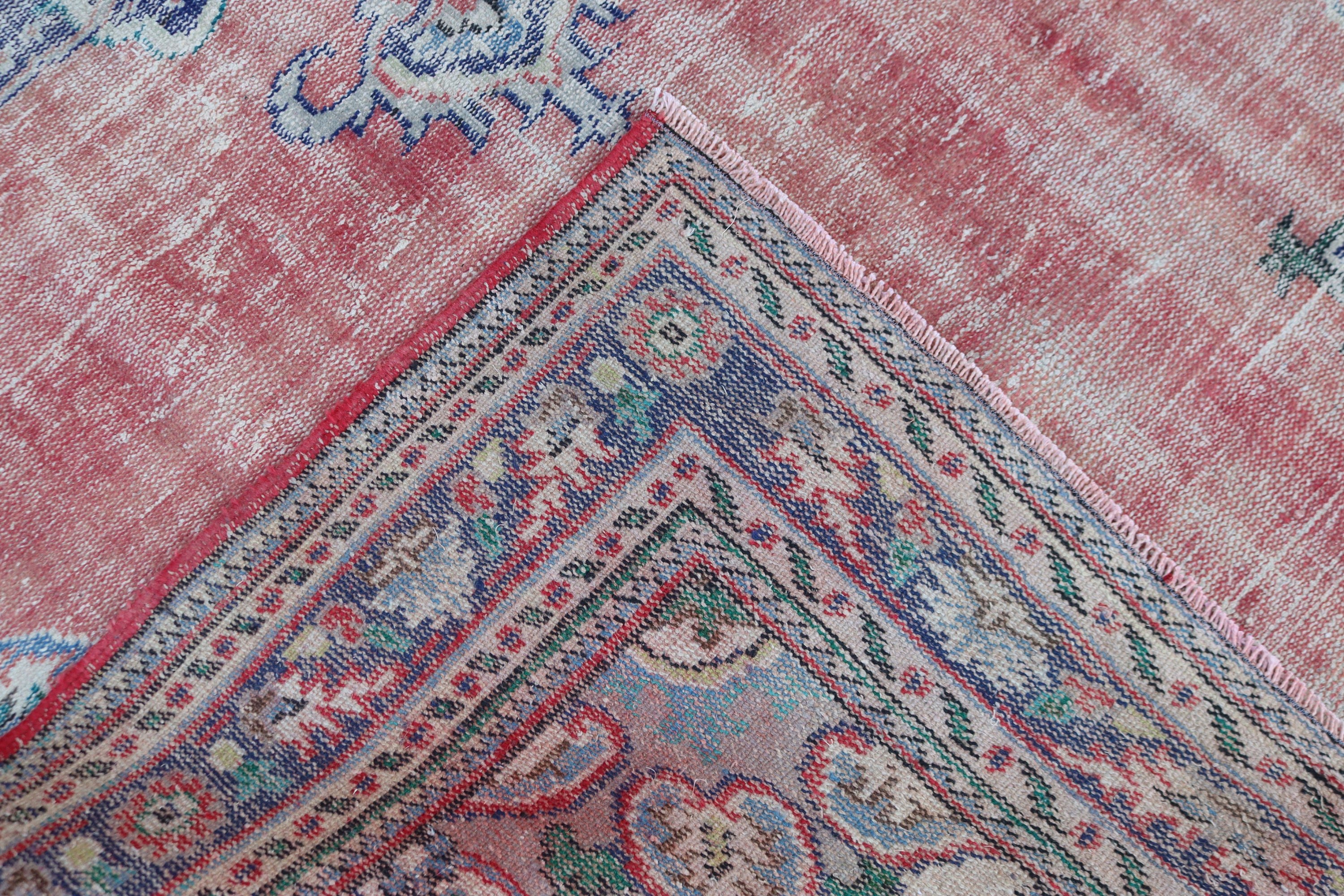 Red Oriental Rug, Turkey Rug, Anatolian Rug, Turkish Rug, Kitchen Rug, 6.2x10 ft Large Rugs, Living Room Rugs, Salon Rug, Vintage Rug