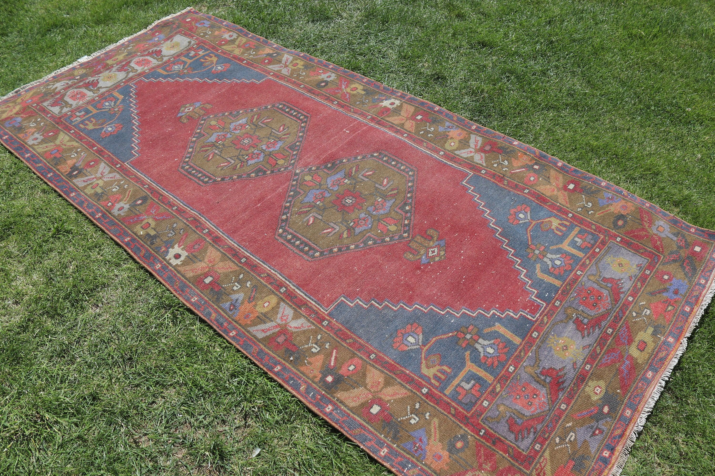 Etnik Halı, Türk Halısı, Yemek Odası Halısı, Kırmızı Yer Halıları, Geometrik Halılar, Vintage Halılar, 3,6x8 ft Alan Halıları, Boho Bölgesi Halıları, Boho Halısı