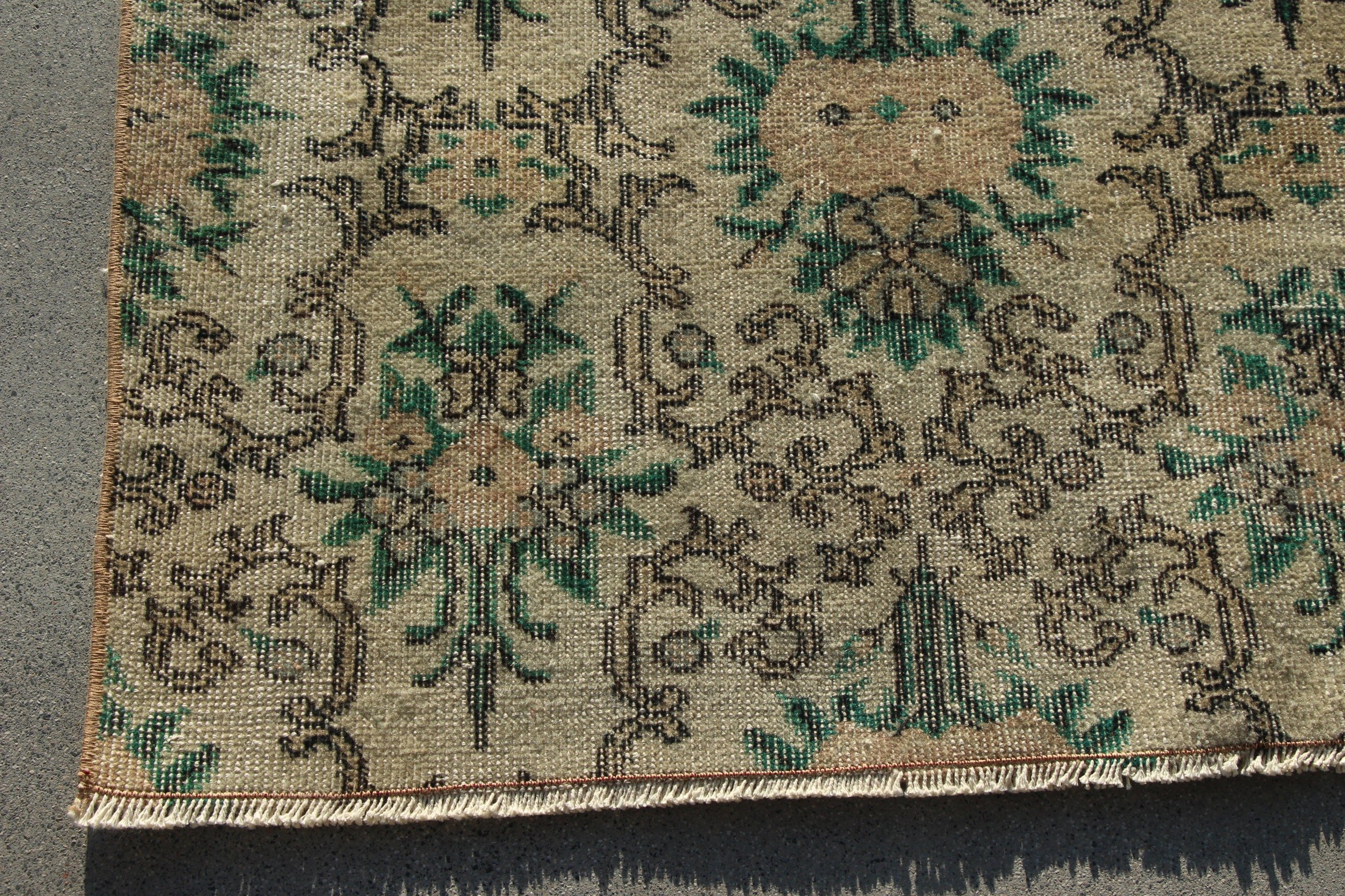 Kahverengi Yatak Odası Halıları, Büyük Boho Halıları, Boho Halıları, Vintage Halılar, 5.7x9.4 ft Büyük Halılar, Türk Halıları, Büyük Oushak Halısı, Anadolu Halıları