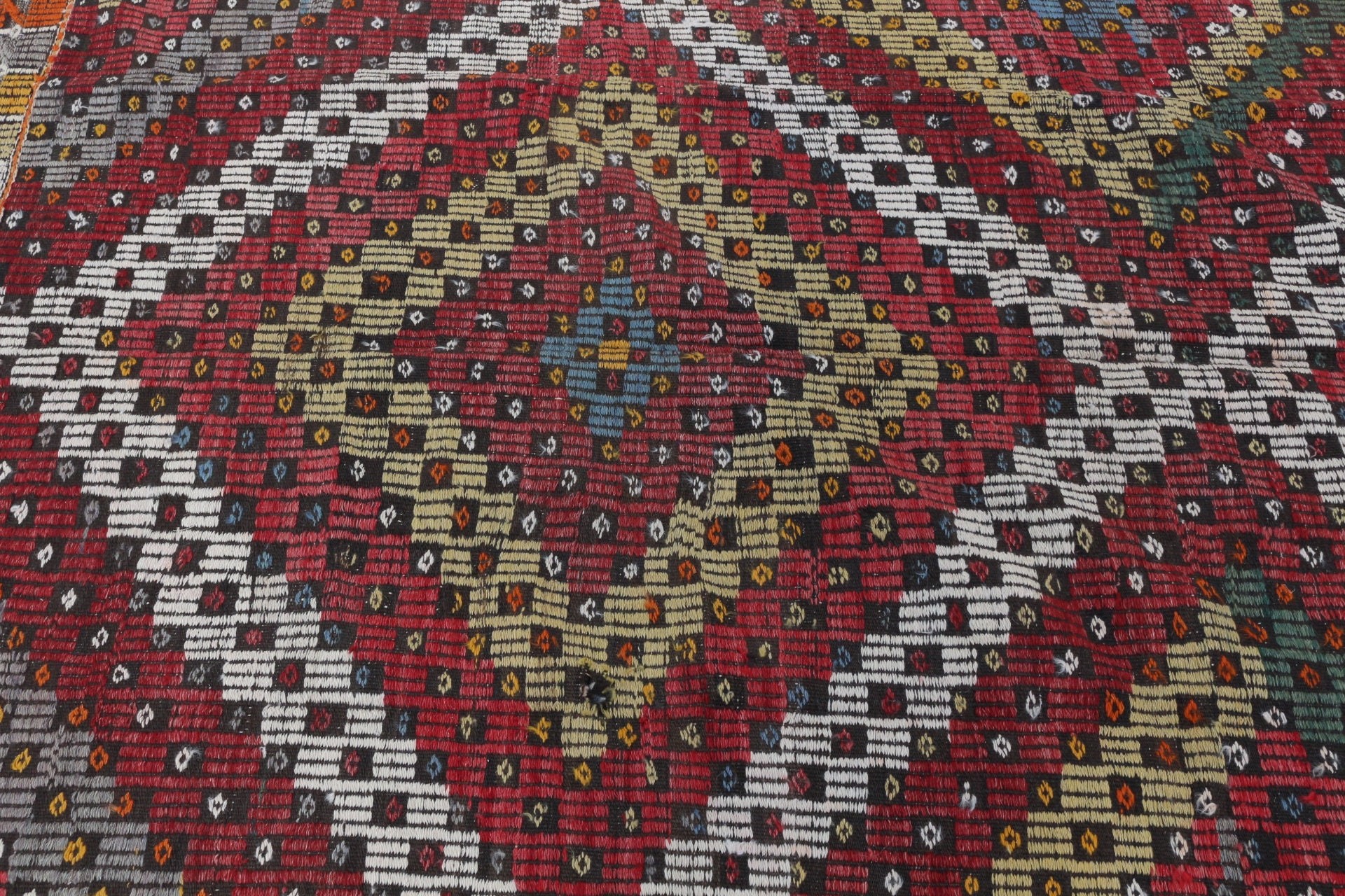 Yemek Odası Halısı, Kırmızı Anadolu Halısı, 5.3x9.3 ft Büyük Halı, Vintage Halı, Yatak Odası Halısı, Yün Halılar, Oushak Halısı, Kilim, Hindi Halısı, Türk Halısı