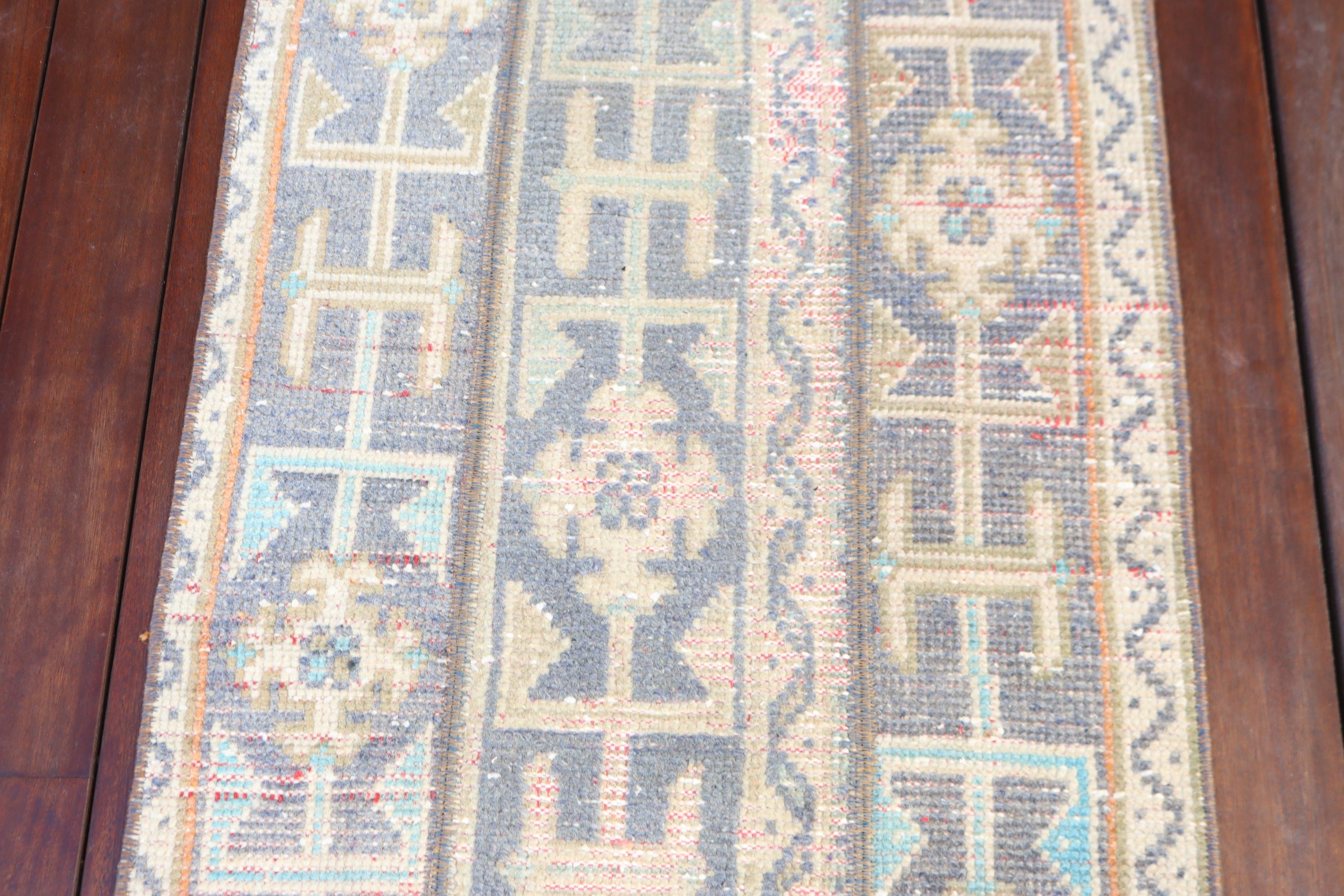 Small Boho Rugs, Blue Luxury Rug, Kitchen Rug, Rugs for Bath, 1.8x3.9 ft Small Rug, Turkish Rugs, Car Mat Rugs, Vintage Rug