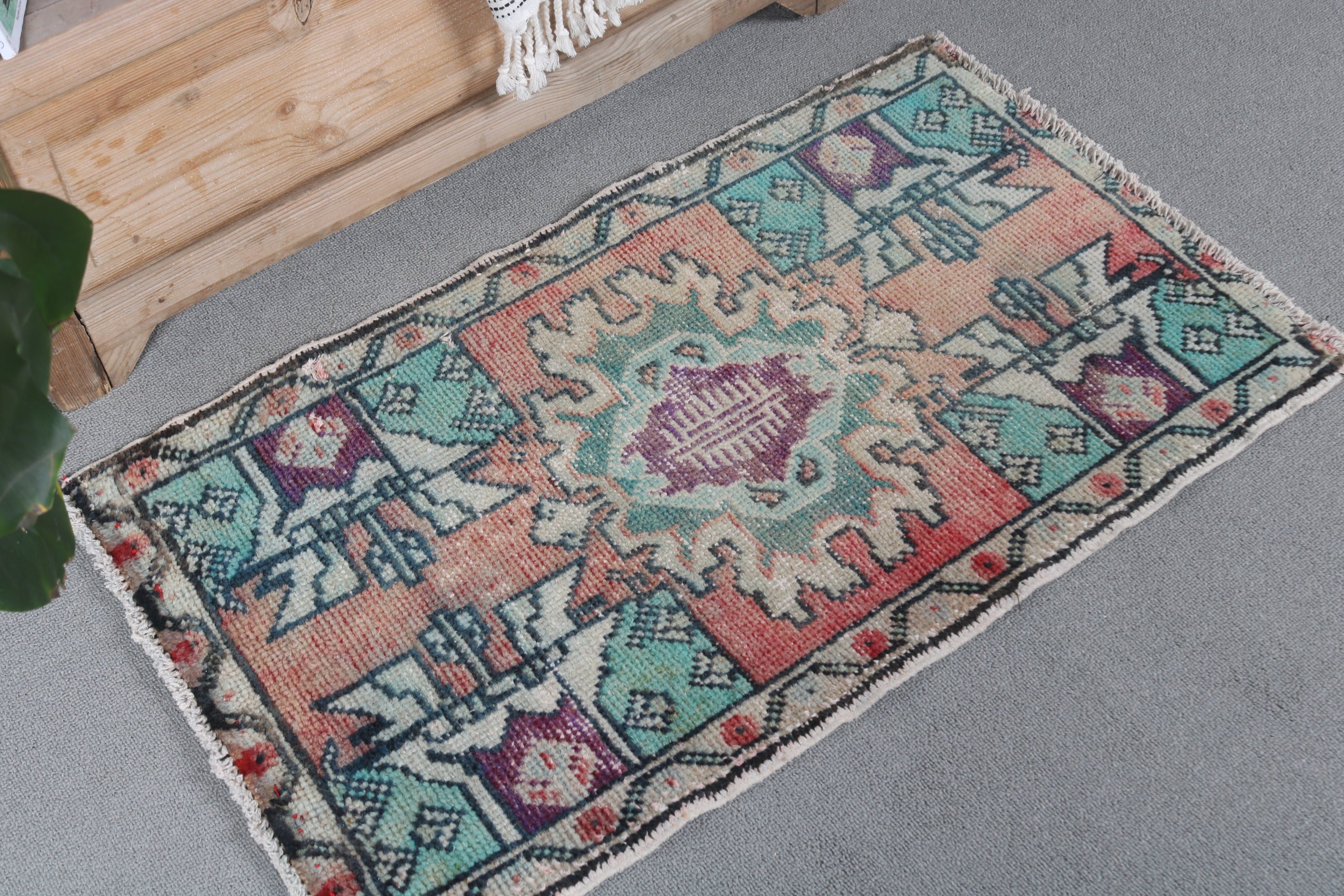 Vintage Rugs, Turkish Rugs, Oriental Rug, Anatolian Rugs, 1.6x2.8 ft Small Rugs, Nursery Rugs, Bathroom Rug, Art Rugs, Blue Anatolian Rug