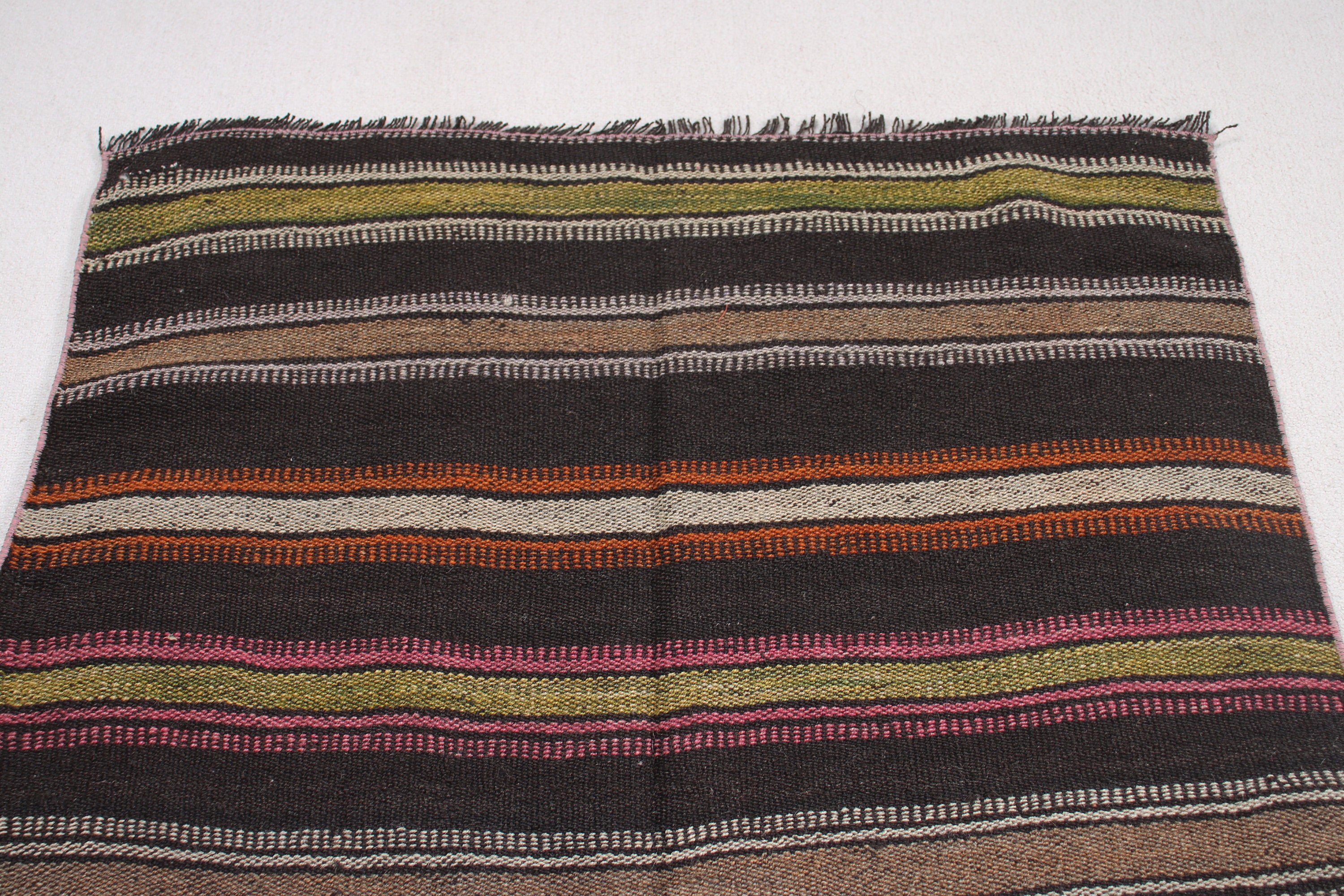 Türk Halıları, Giriş Halısı, Kilim, Kahverengi Lüks Halı, Düz Dokuma Halılar, Yatak Odası Halıları, 3,8x5,7 ft Accent Halılar, Vintage Halı