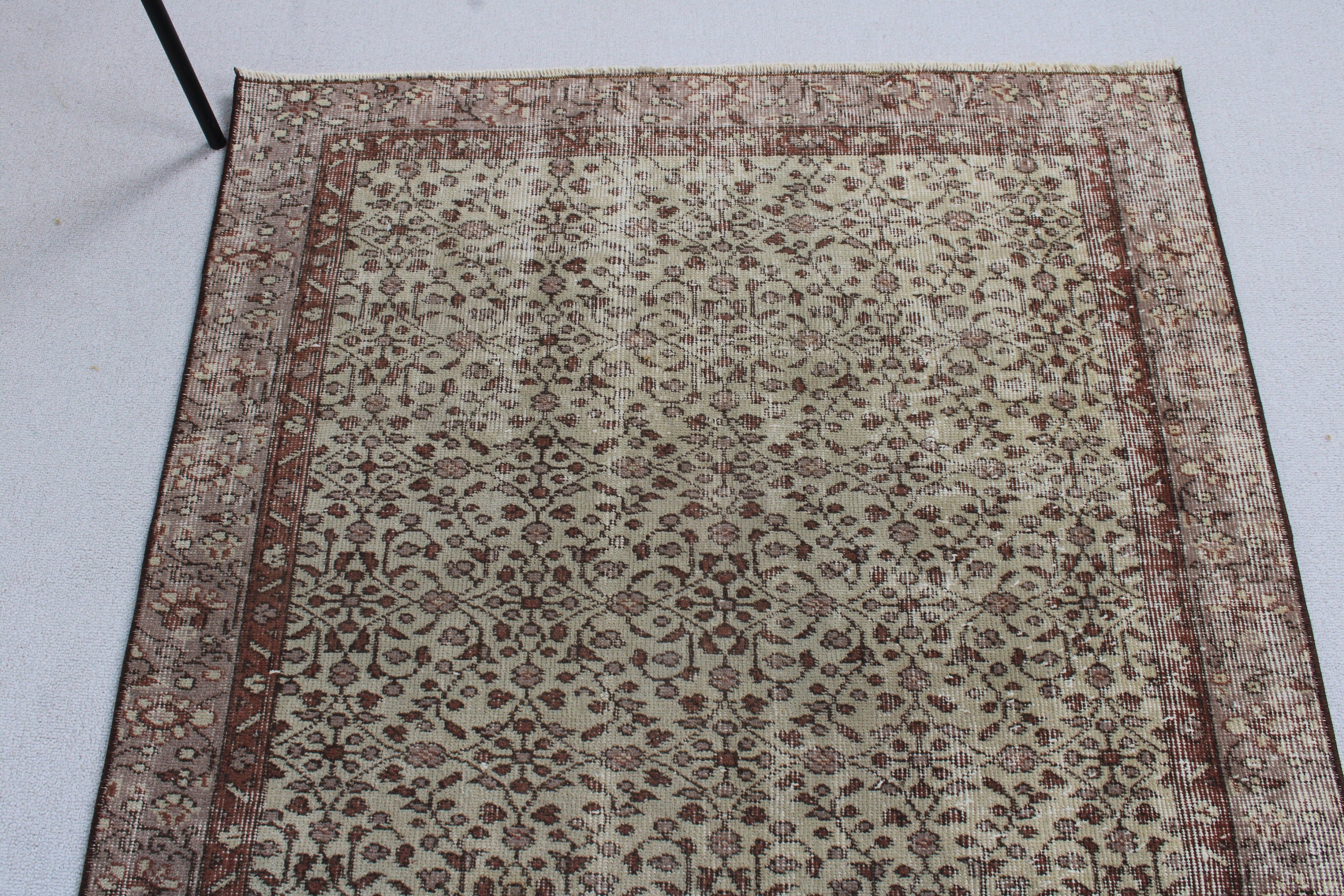 Cool Rug, Beige Kitchen Rug, 3.5x6.2 ft Accent Rugs, Modern Rug, Vintage Rugs, Boho Accent Rug, Floor Rugs, Turkish Rugs, Bedroom Rugs