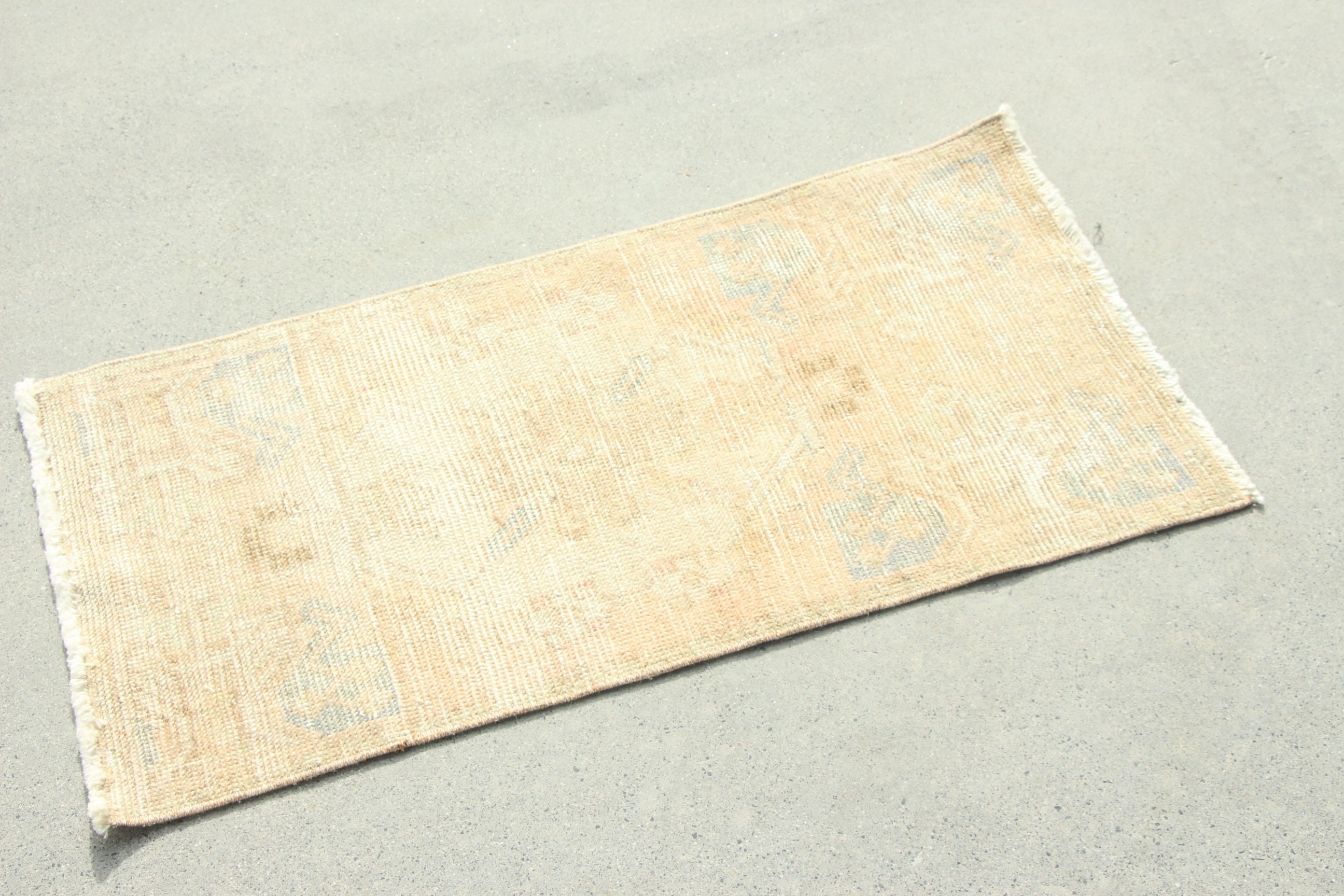 Turkish Rugs, Boho Rugs, Bath Rugs, Luxury Rugs, Small Vintage Rug, Vintage Rugs, Handwoven Rug, 1.5x2.9 ft Small Rugs, Brown Statement Rug