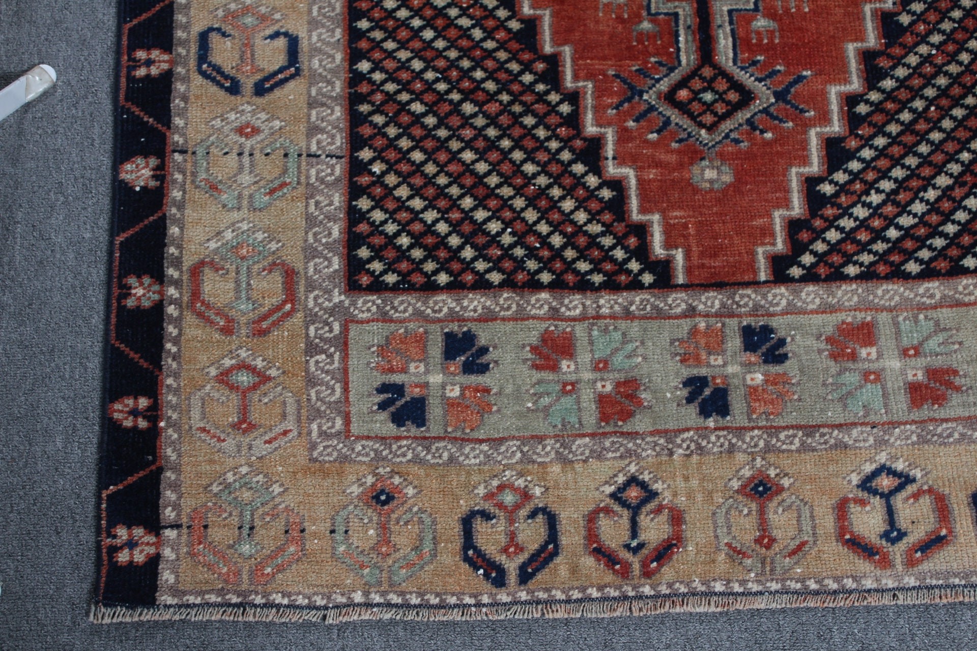 Oushak Halıları, Mutfak Halısı, Çocuk Halısı, Vintage Halılar, Türk Halıları, Turuncu Mutfak Halısı, Giriş Halıları, 3,2x6,2 ft Accent Halıları, Giriş Halısı