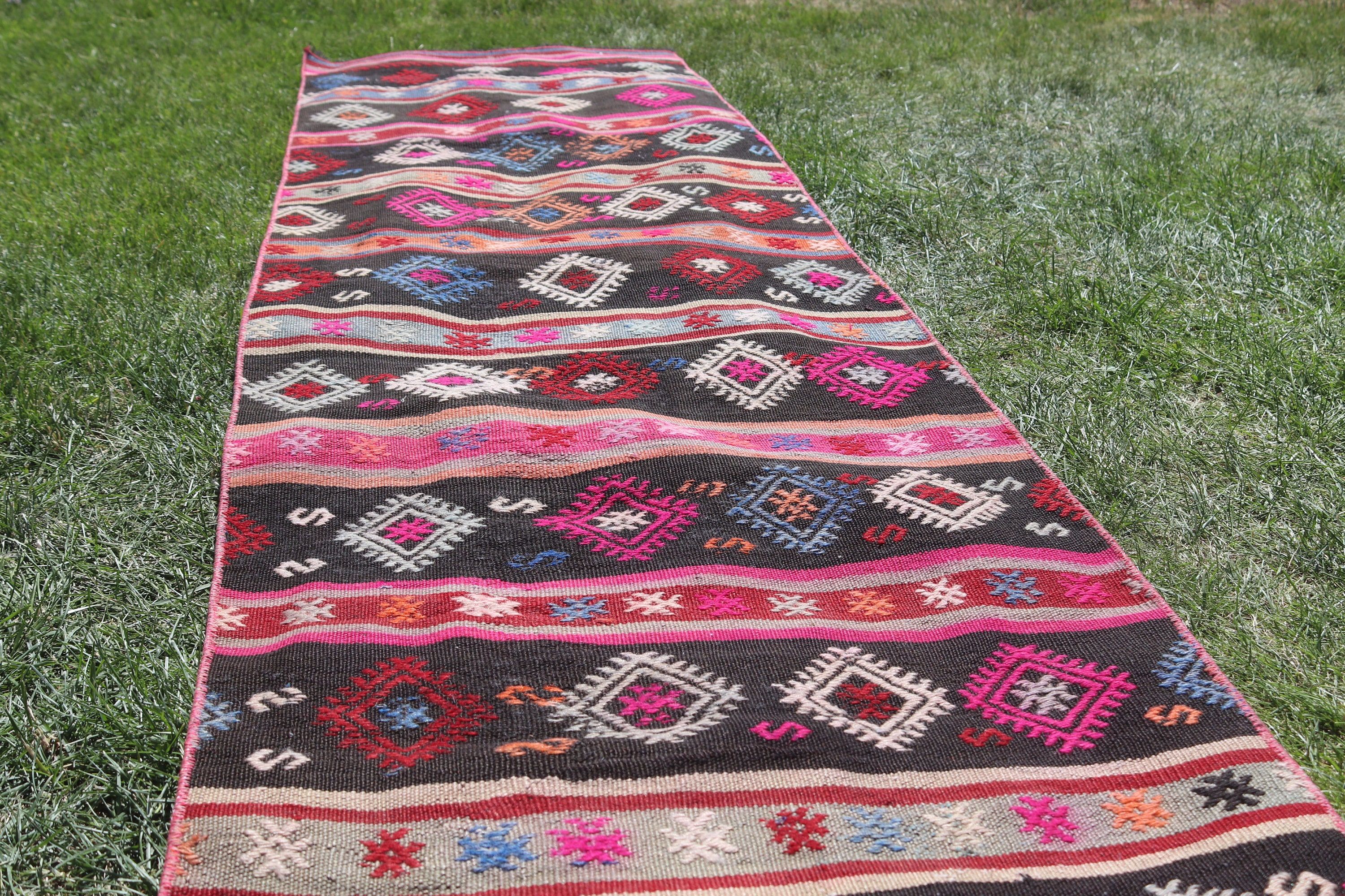 Hallway Rugs, Kilim, Turkish Rugs, 2.1x9.3 ft Runner Rug, Pink Anatolian Rugs, Cool Rugs, Vintage Runner Rug, Vintage Rug, Statement Rugs