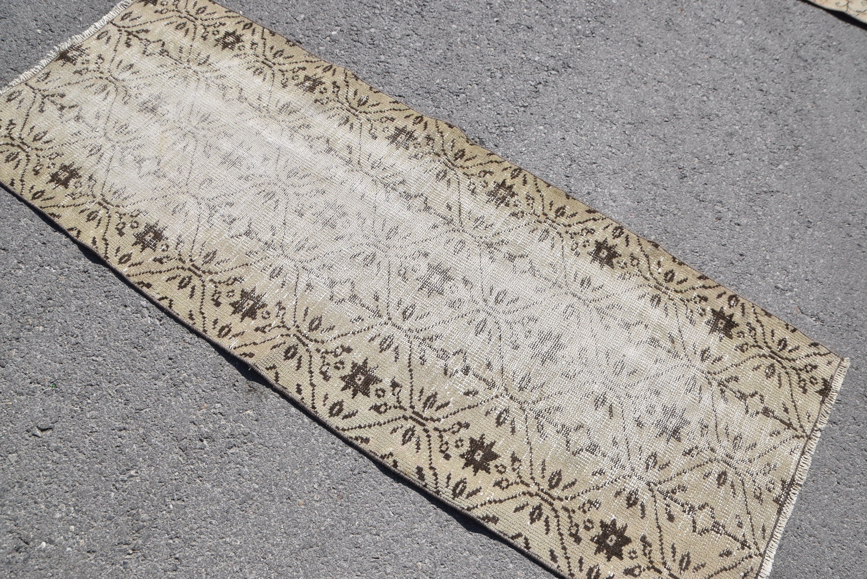 Custom Rug, Vintage Rugs, Beige Bedroom Rugs, Stair Rug, 2.4x6.3 ft Runner Rugs, Home Decor Rug, Kitchen Rug, Turkish Rug, Rugs for Hallway