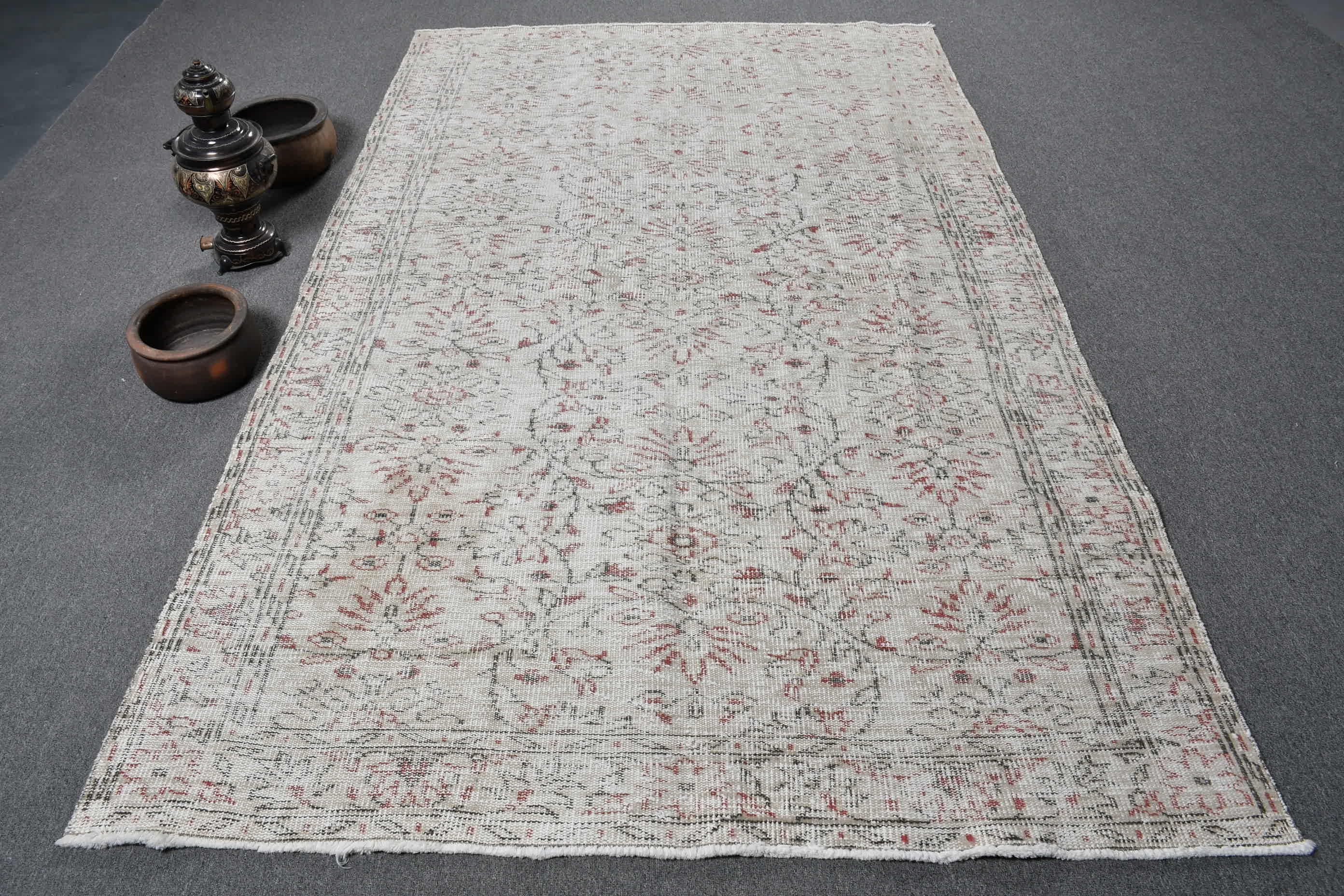 Living Room Rug, Kitchen Rugs, Salon Rug, Rugs for Salon, Beige Moroccan Rug, Turkish Rugs, 5.4x9 ft Large Rug, Vintage Rugs, Cool Rugs